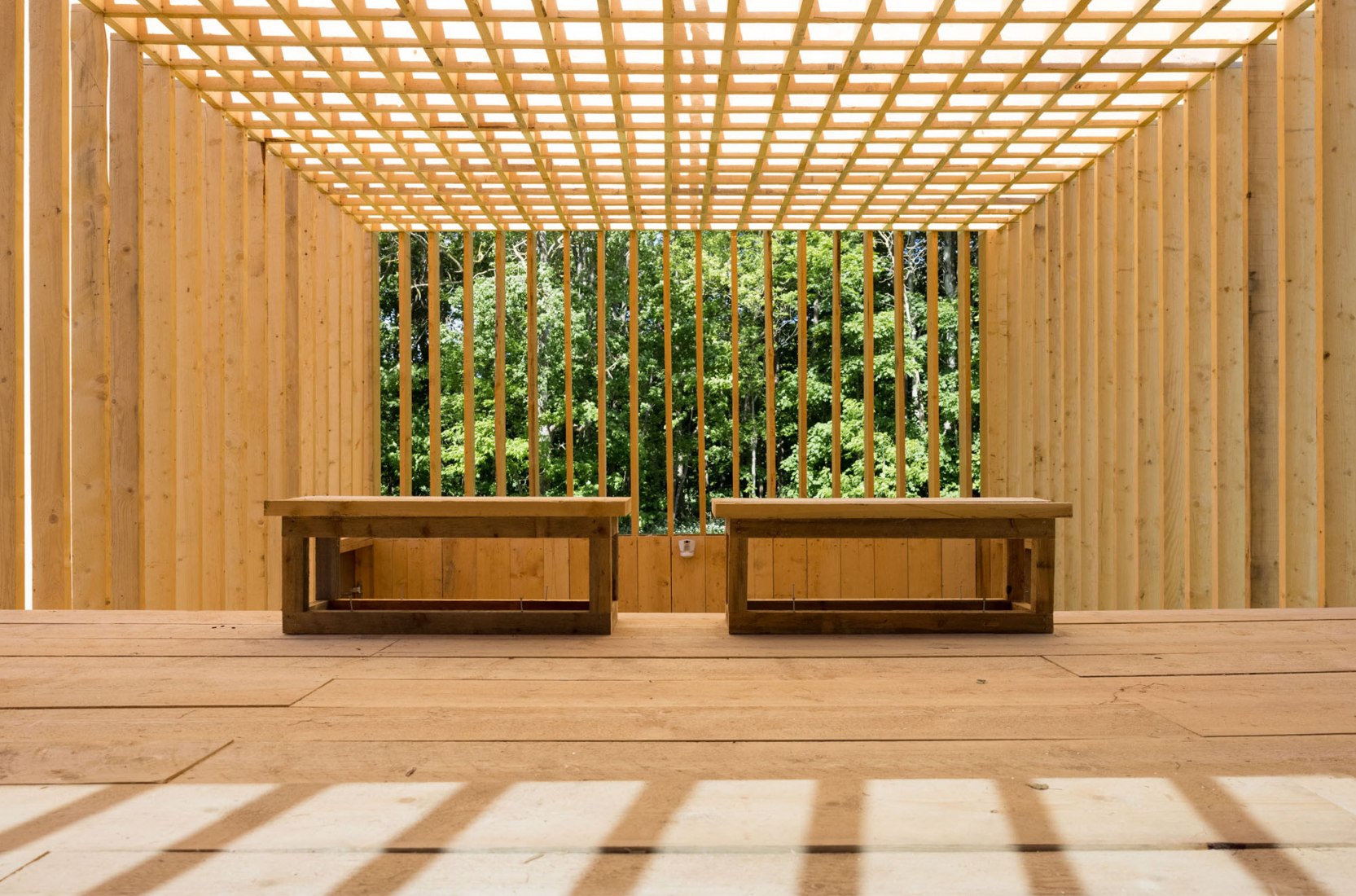 Modular Pavilions for the 11th Momentum Biennale by S-AR. Photograph by Eivind Lauritzen – Galleri F 15.