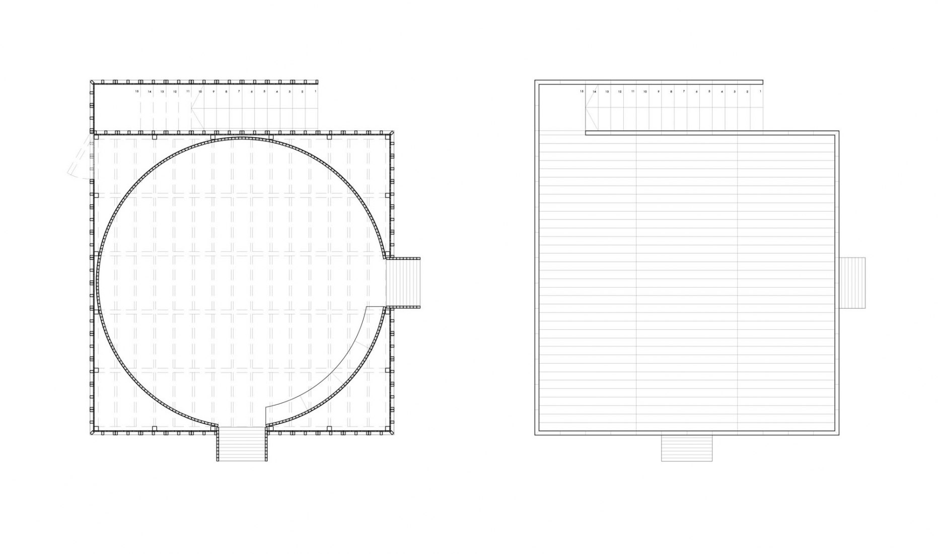 Floor plan - Platform Pavilion. Modular Pavilions for the 11th Momentum Biennale by S-AR.