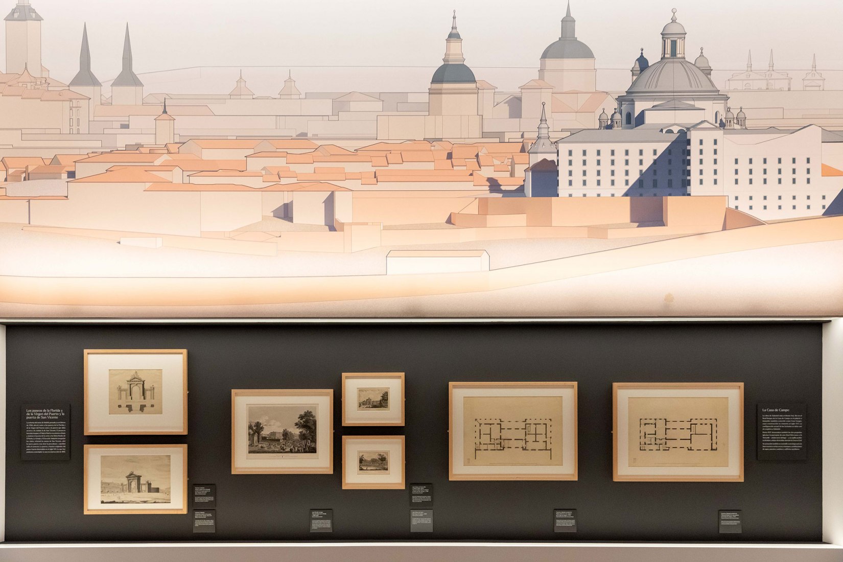 Exhibition view. Sabatini's Madrid. The construction of a European capital (1760-1797). Photograph by Álvaro López del Cerro