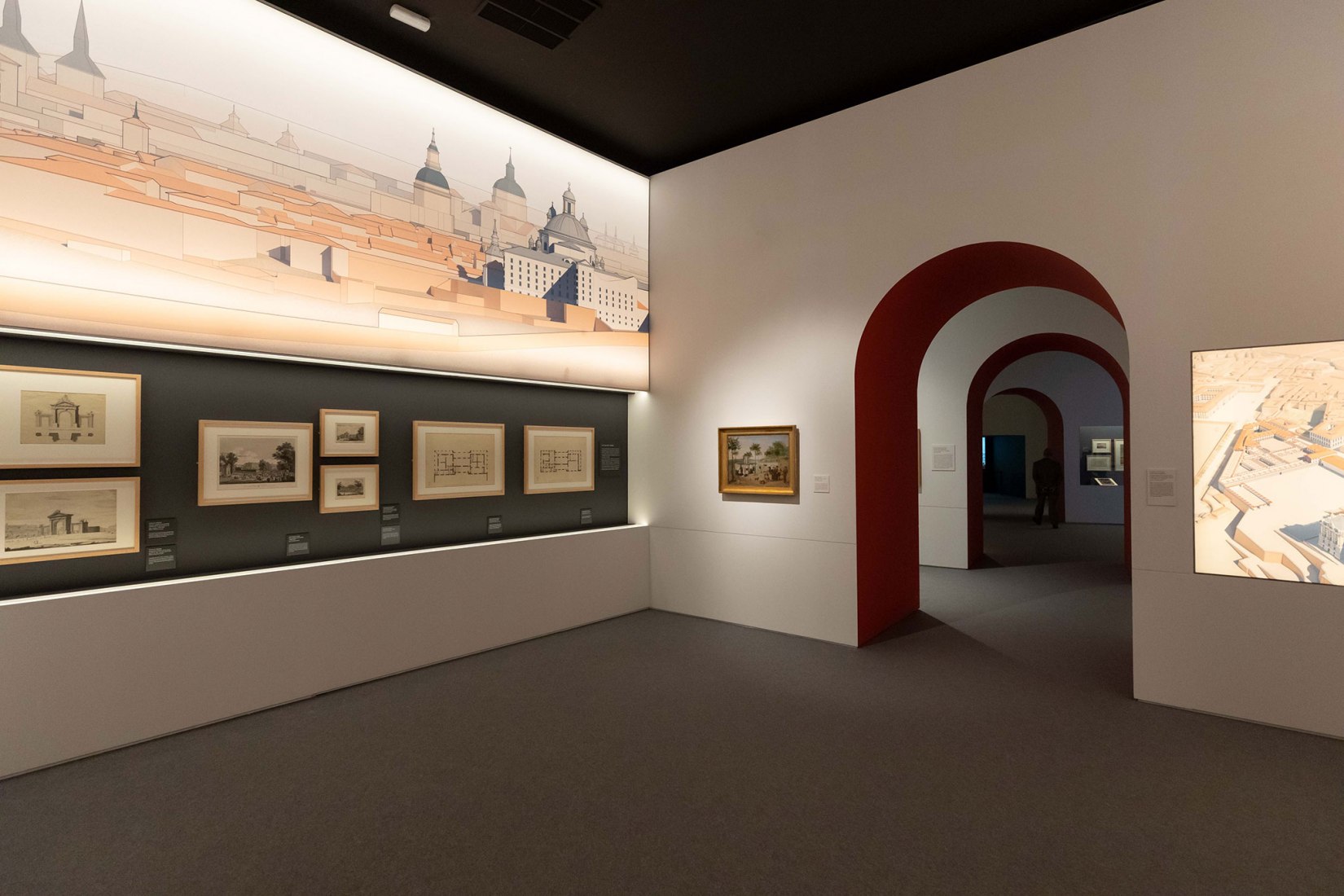 Exhibition view. Sabatini's Madrid. The construction of a European capital (1760-1797). Photograph by Álvaro López del Cerro