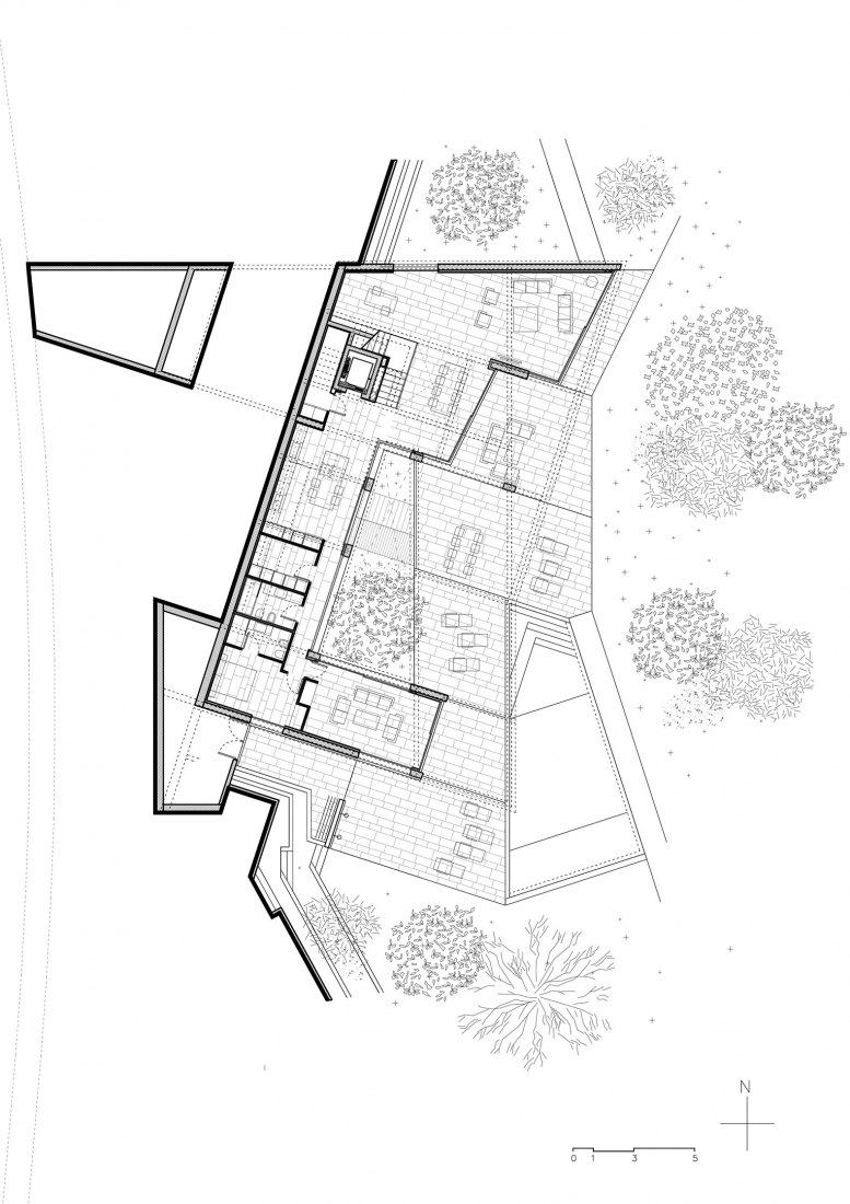 Planta baja. Happy House por SALA FERUSIC Architects. 