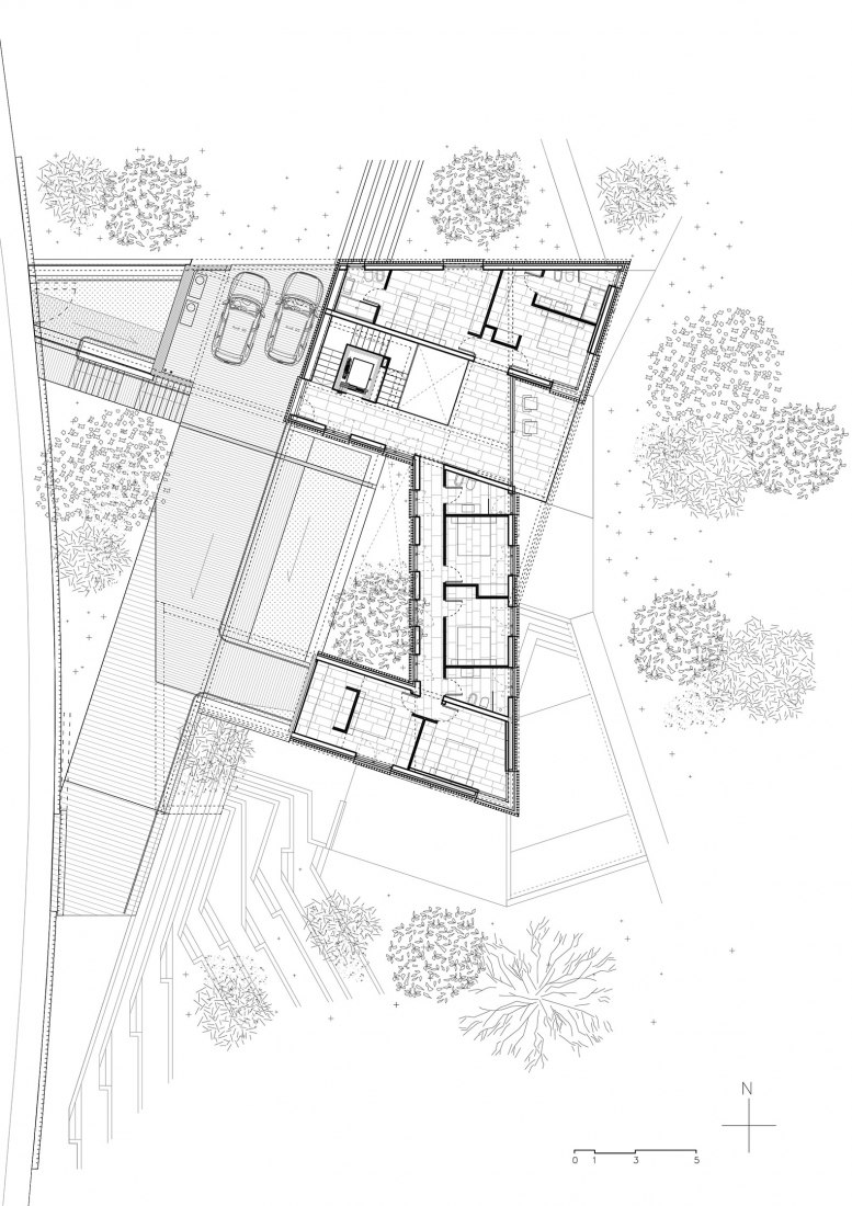 Planta primera. Happy House por SALA FERUSIC Architects. 