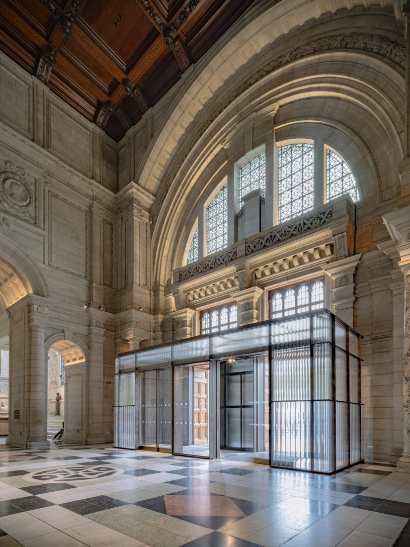 Inside Victoria and Albert Museum in London, England Editorial