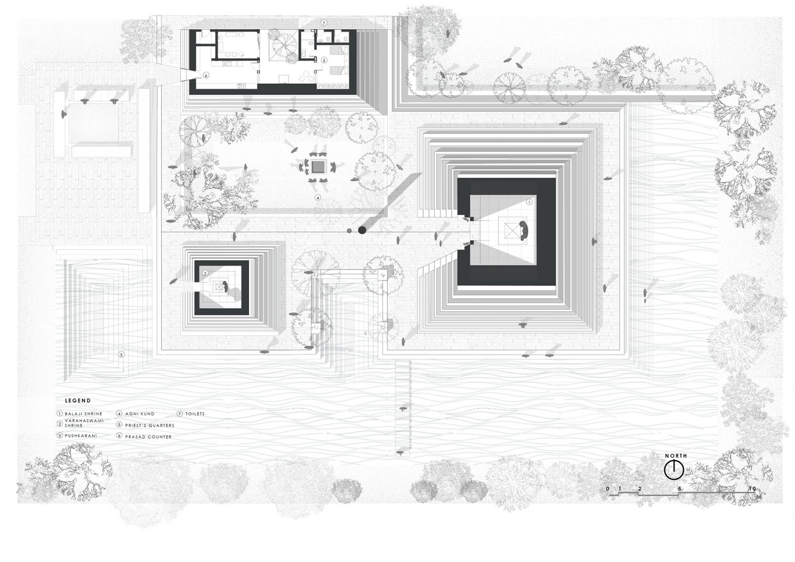 Project plan. Balaji Temple by Sameep Padora & Associates