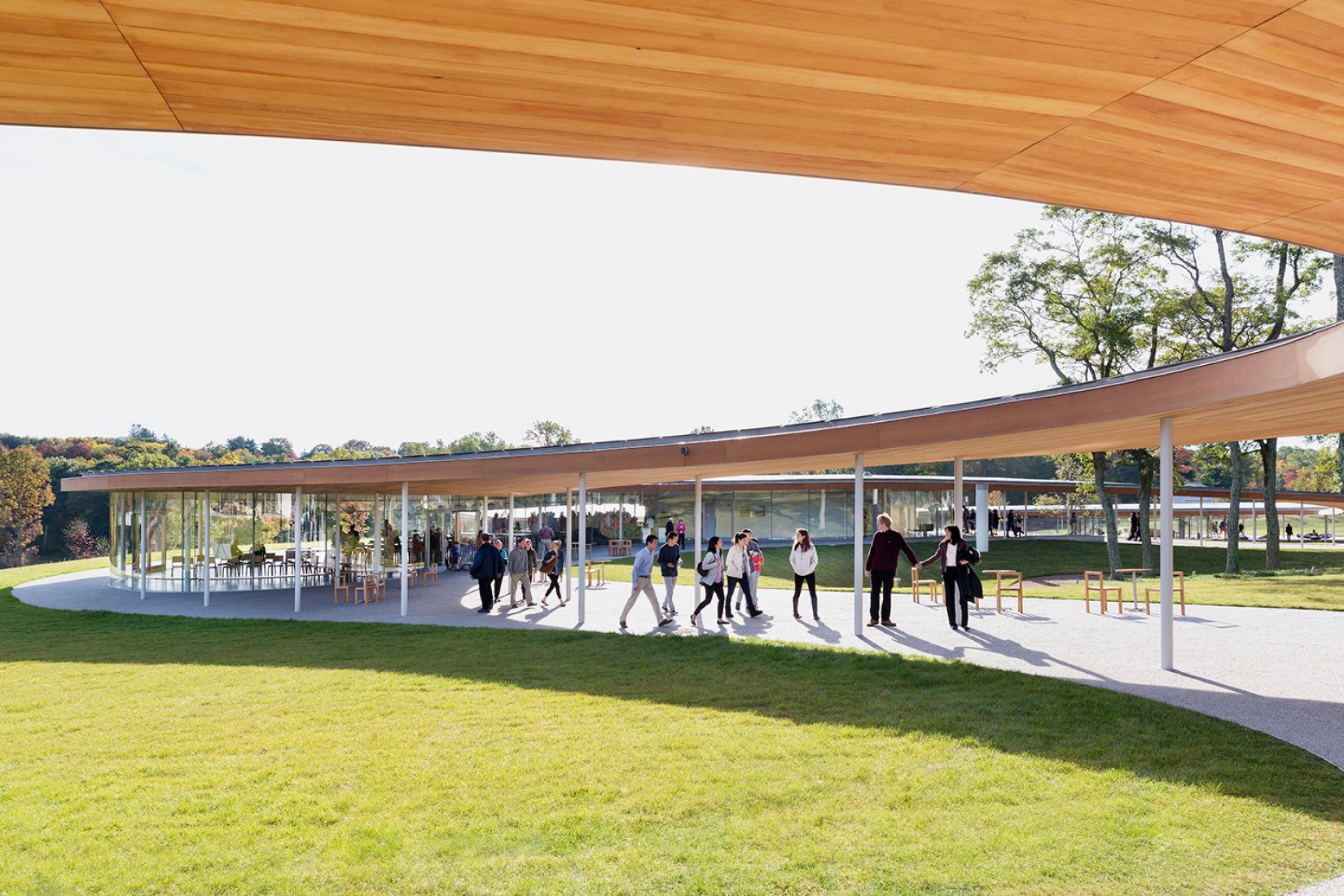 View from the River for Grace farms by SANAA. Photograph © Dean Kaufman のコピー. Image courtesy of MCHAP.