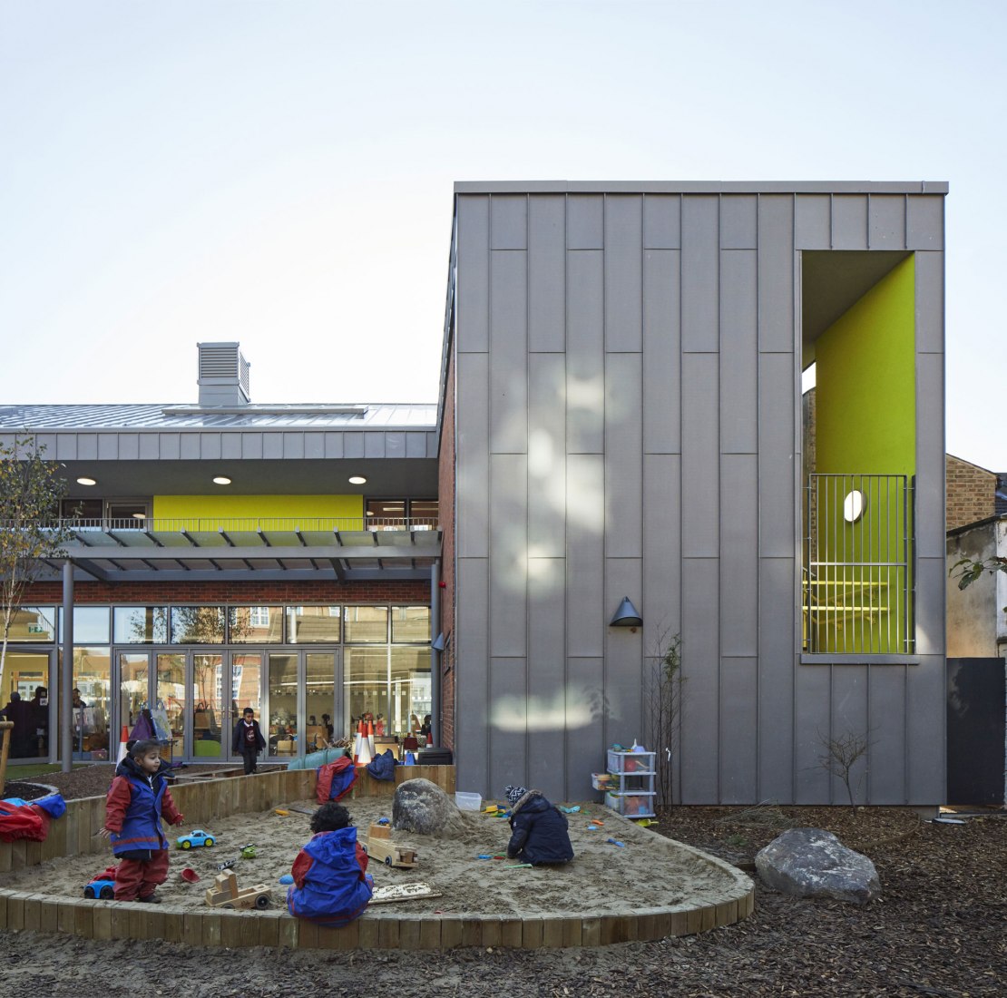 Sandringham Central at Sandringham Primary School by Walters & Cohen Architects. Photograph by Dennis Gilbert. Courtesy of RIBA