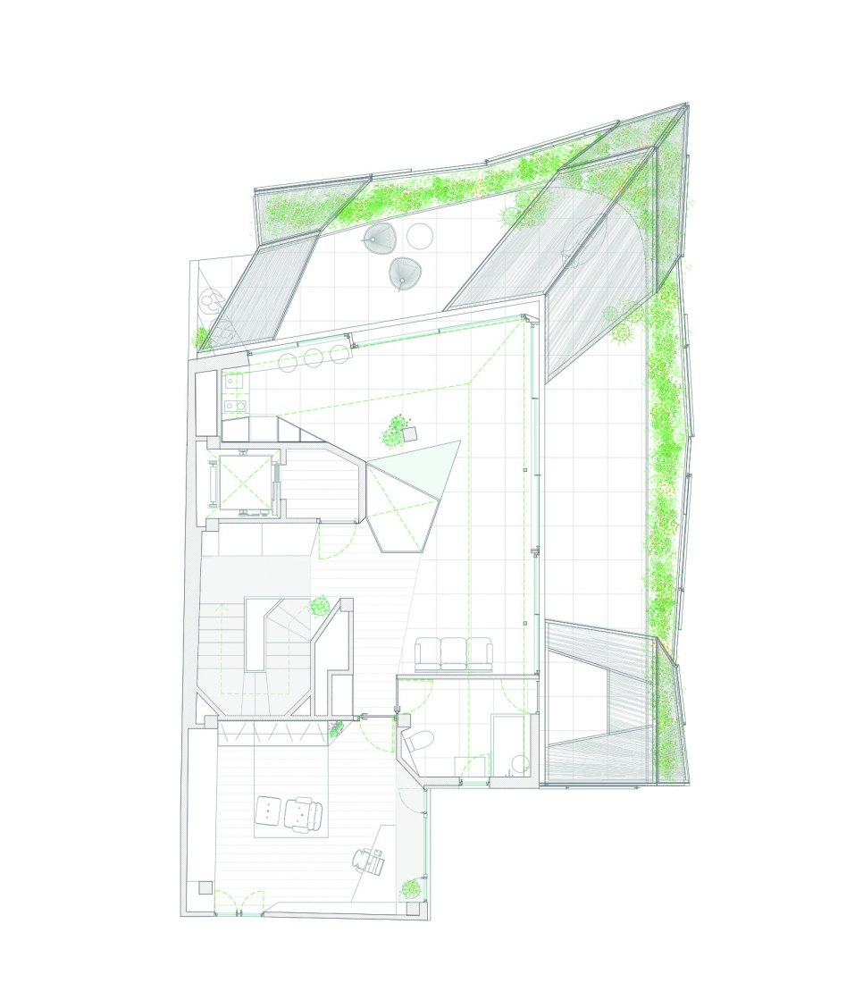 Plano de planta 6. Edificio Baltasar por Santa-Cruz Arquitectura. 