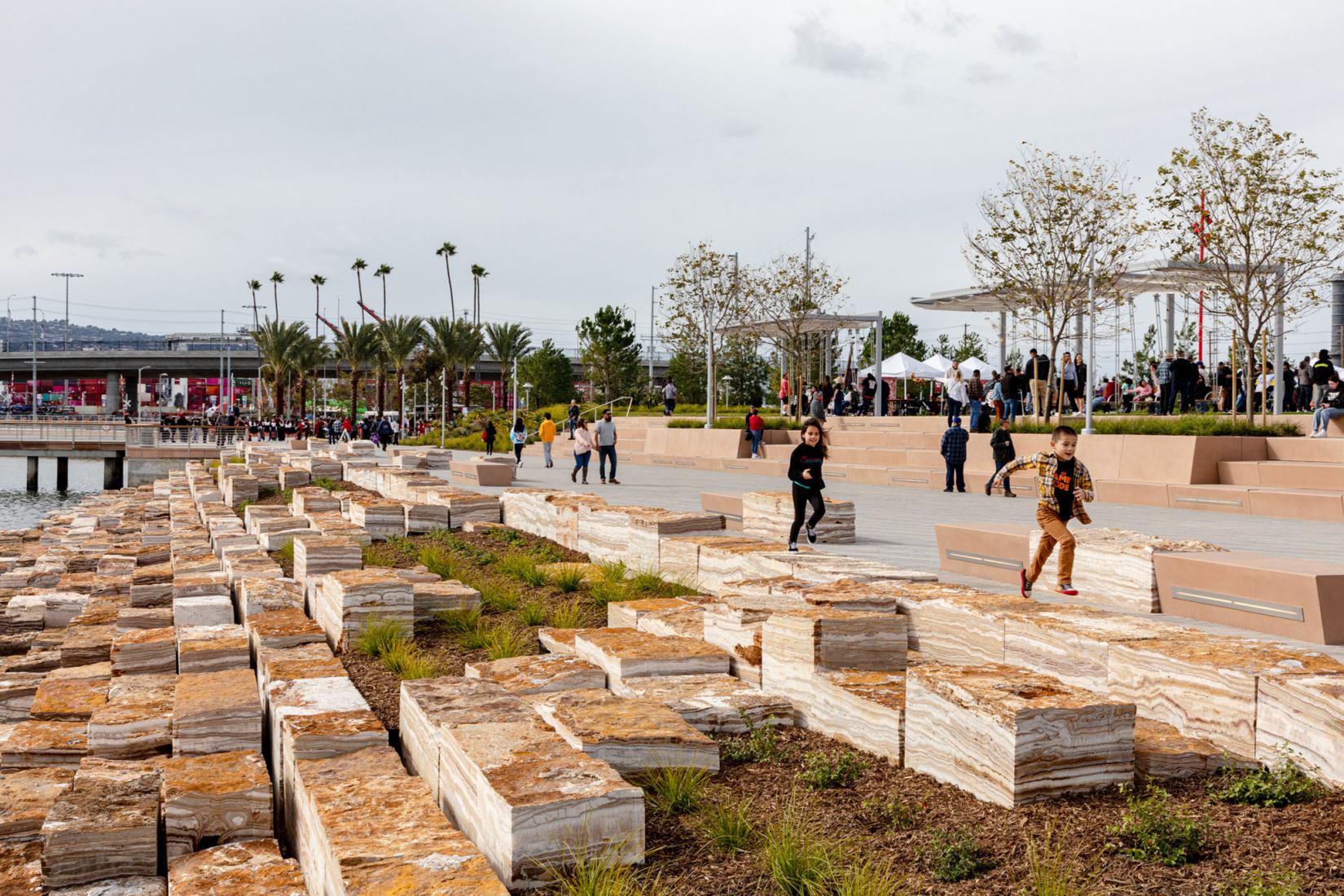 Paseo marítimo de Wilmington por Sasaki. Fotografía por Barrett Doherty Images.