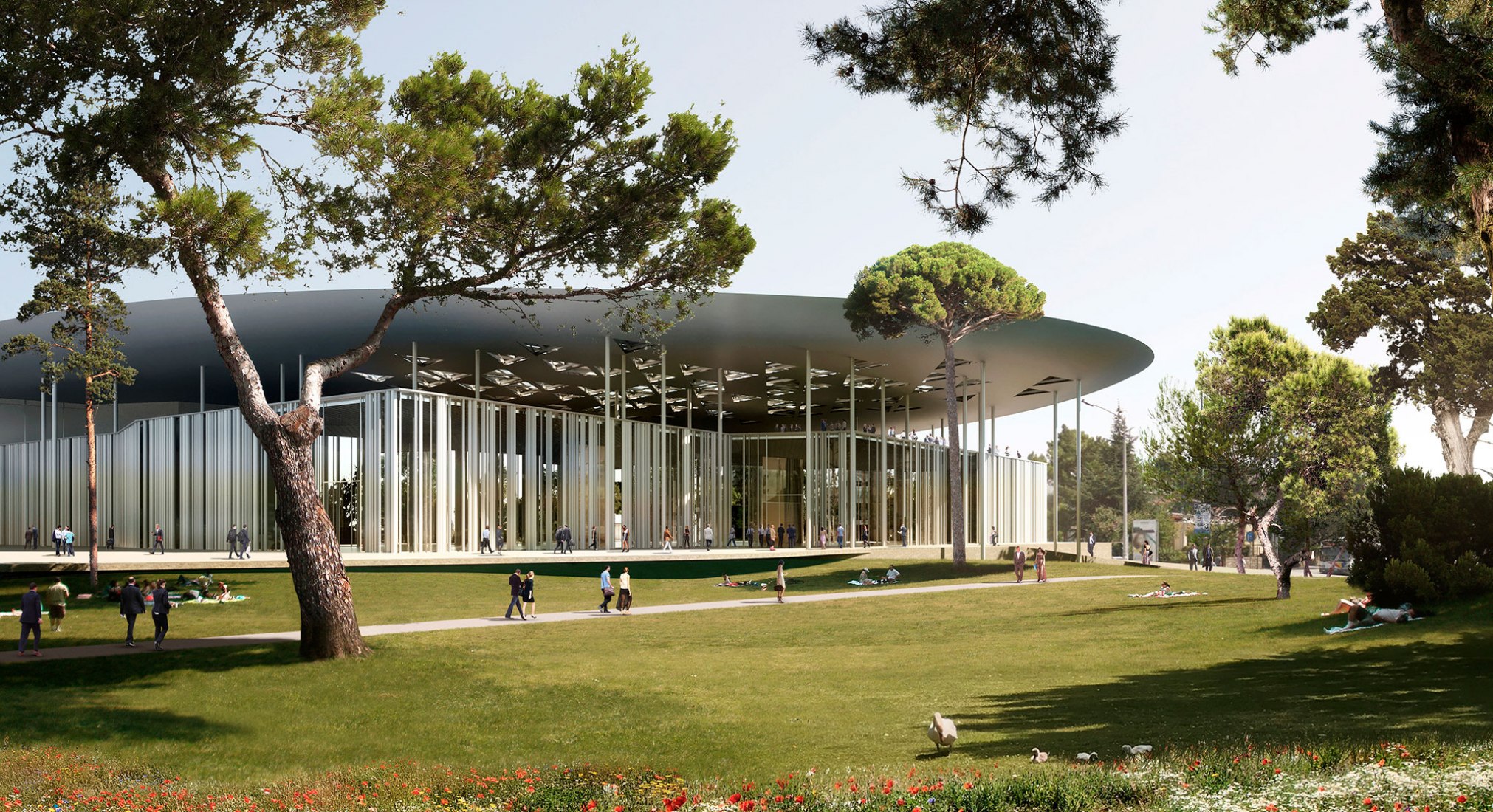 ConfEx Park by Sauerbruch Hutton, Gustafson Porter + Bowman, Stavropoulou Architects