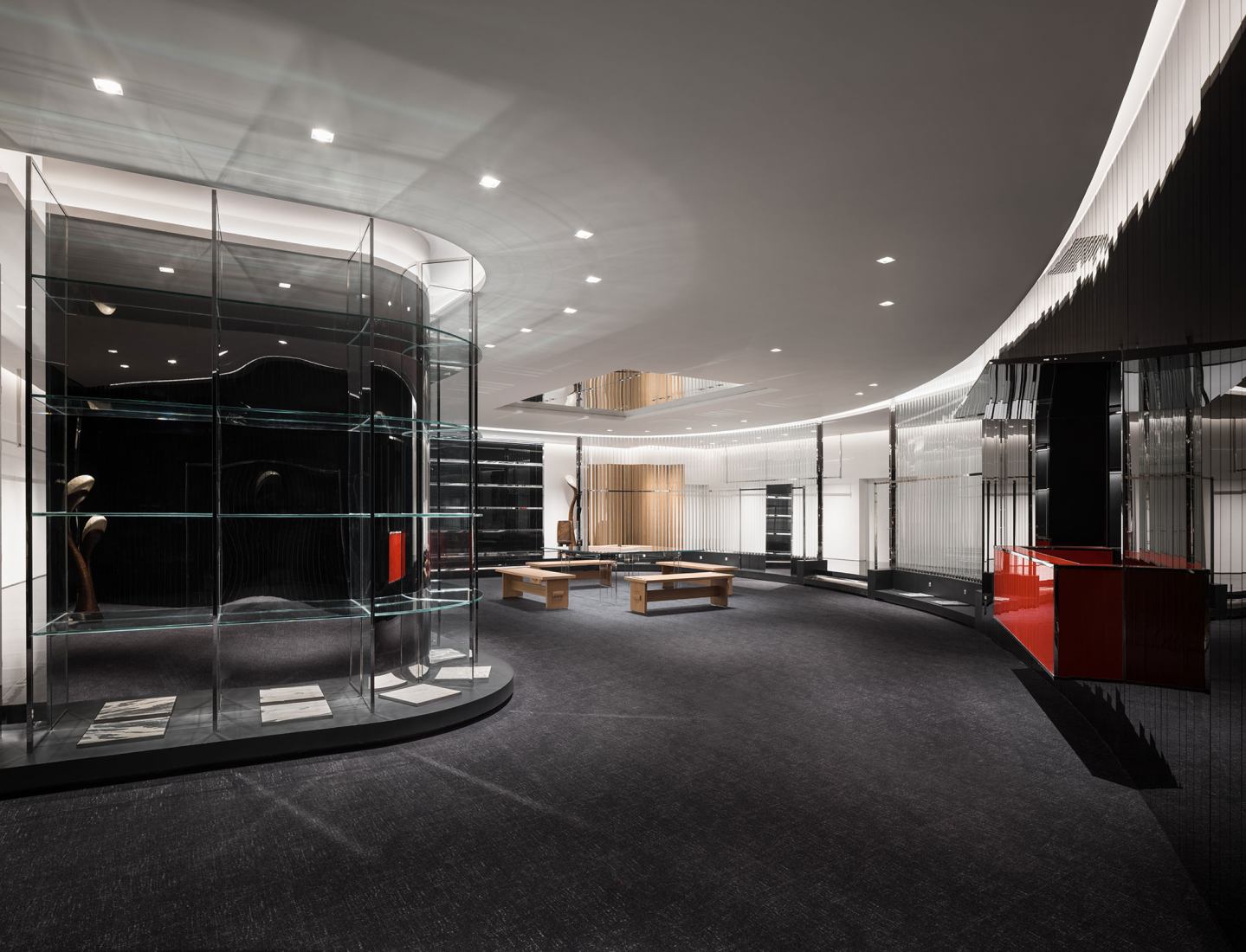 Tienda boutique CALVINLUO Chengdu IFS por say architects. Fotografía por Wen Studio.