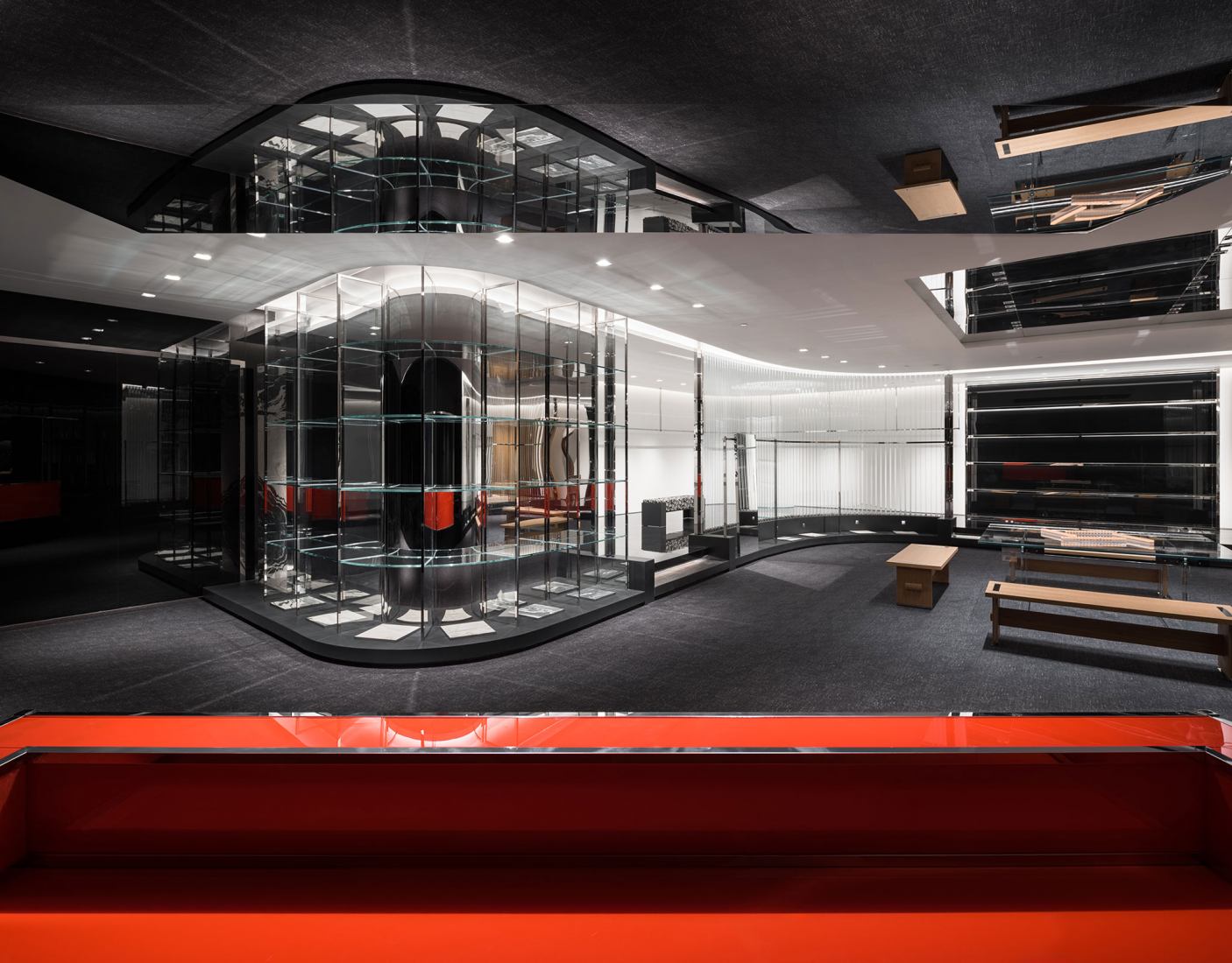 Tienda boutique CALVINLUO Chengdu IFS por say architects. Fotografía por Wen Studio.