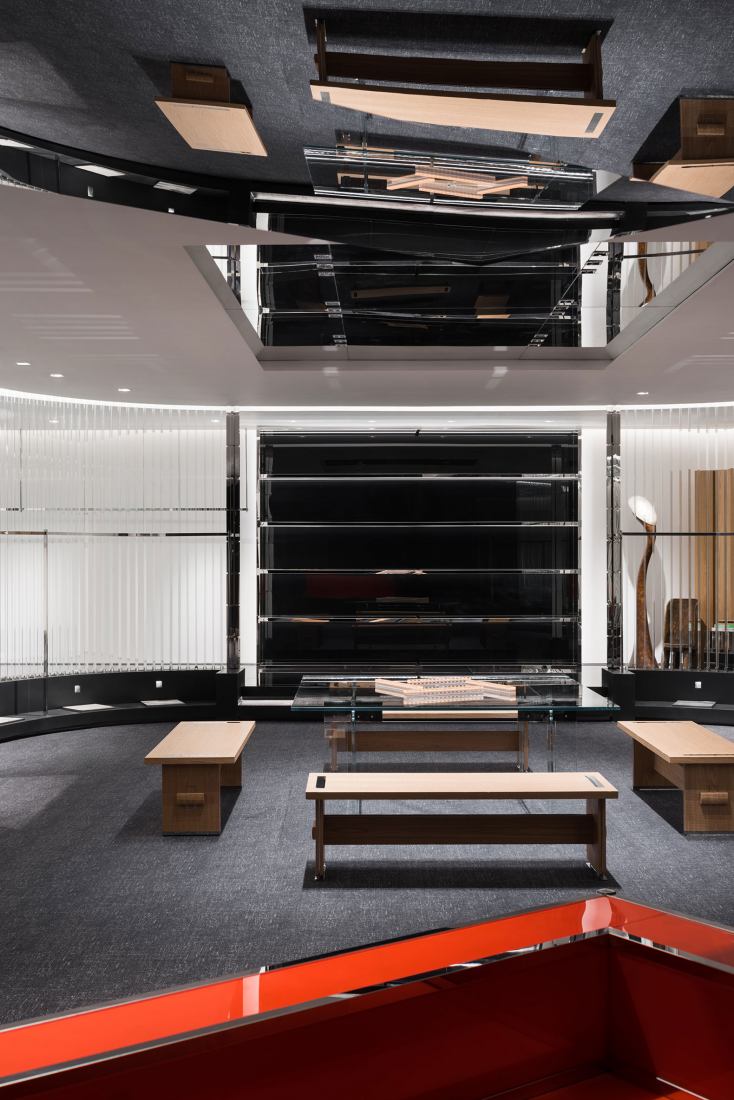 Tienda boutique CALVINLUO Chengdu IFS por say architects. Fotografía por Wen Studio.