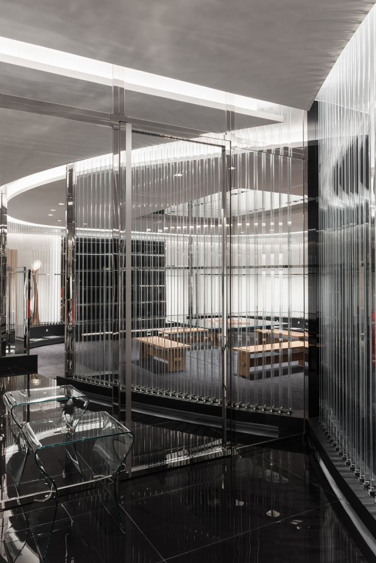 Tienda boutique CALVINLUO Chengdu IFS por say architects. Fotografía por Wen Studio.