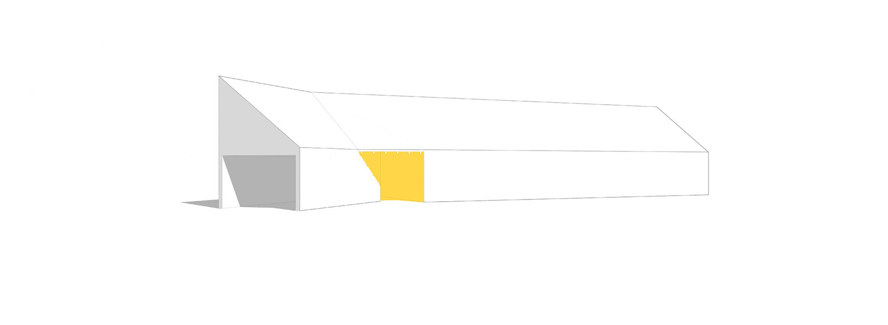 Axonometry. Oblong Farm by Scalar Architecture.