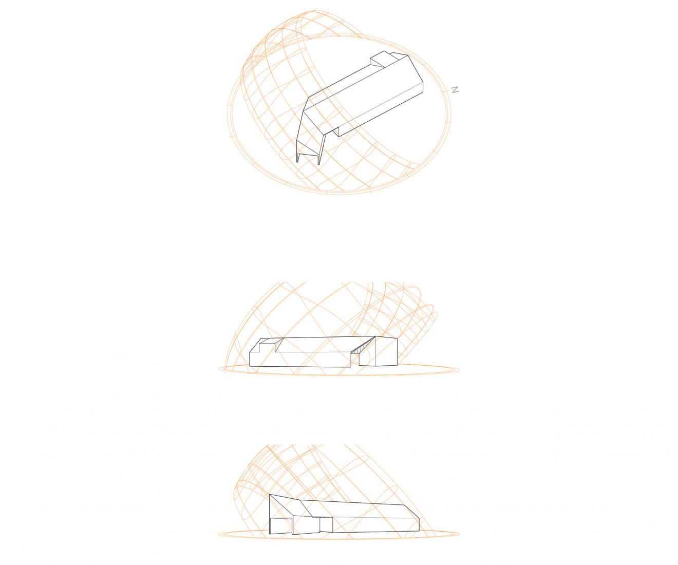 Sunlight analysis. Oblong Farm by Scalar Architecture.