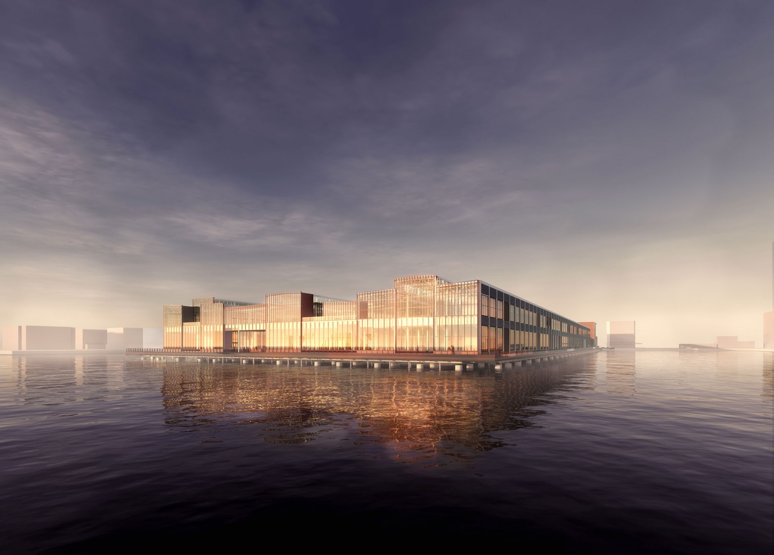 Revitalization of Commonwealth Pier by Schmidt Hammer Lassen Architects. Visualization courtesy of Schmidt Hammer Lassen Architects