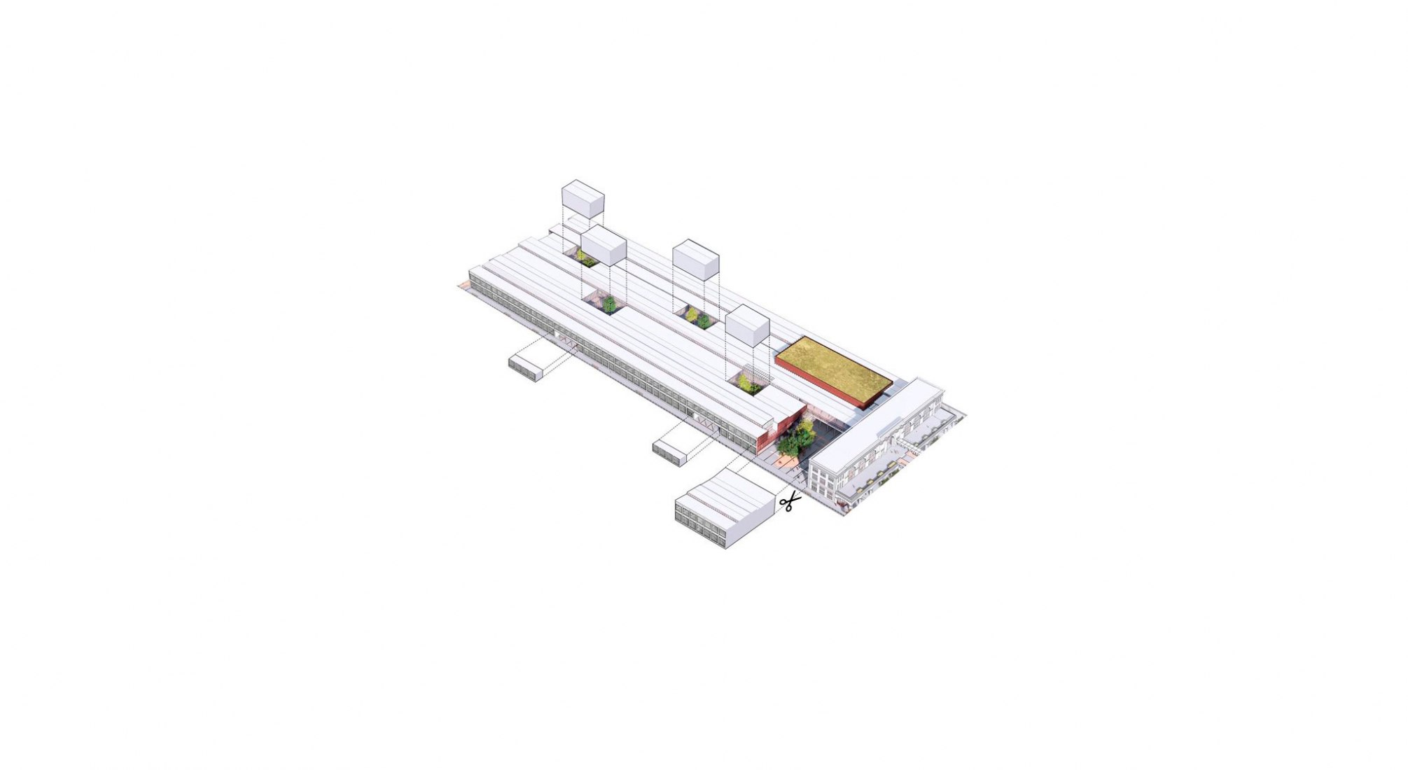 Concept diagram. Revitalization of Commonwealth Pier by Schmidt Hammer Lassen Architects