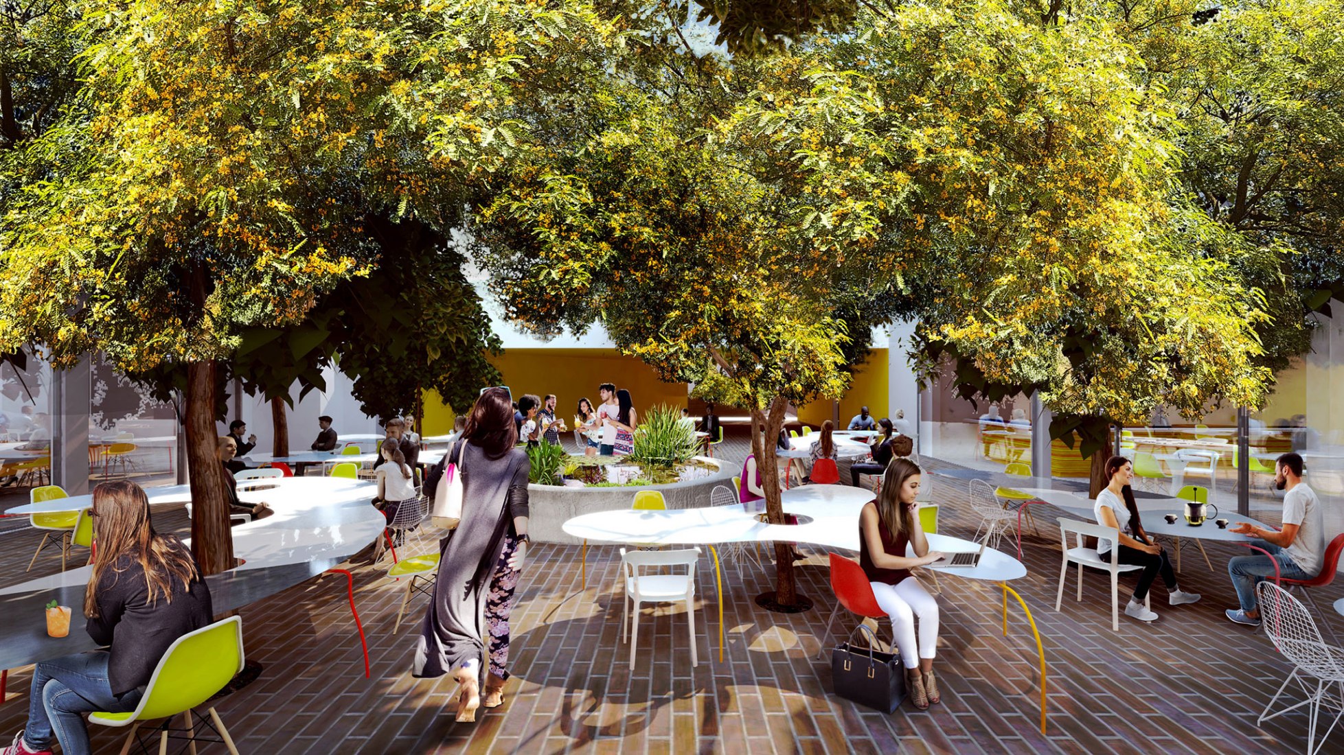 Rendering. Second Home Hollywood campus by SelgasCano. Image Courtesy Second Home.