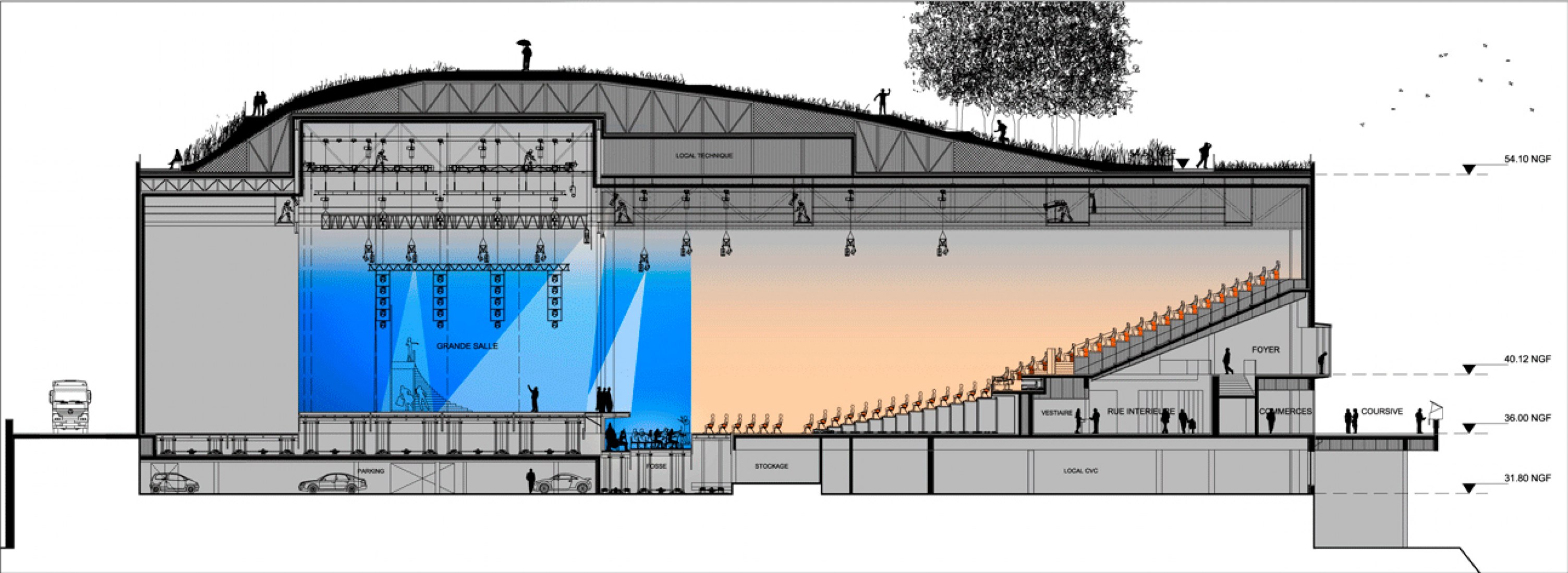La Seine Musicale Plan De Salle Concert Opening, "Cité Musicale" by Shigeru Ban + Jean de Gastines | The