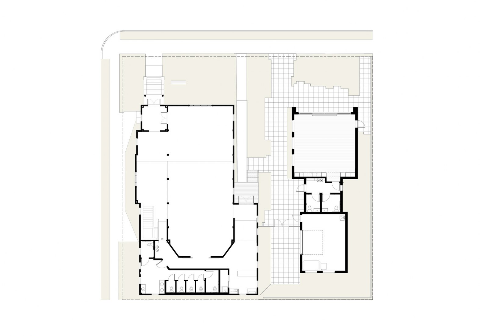 Planta baja. Portland Playhouse por SERA Architects.