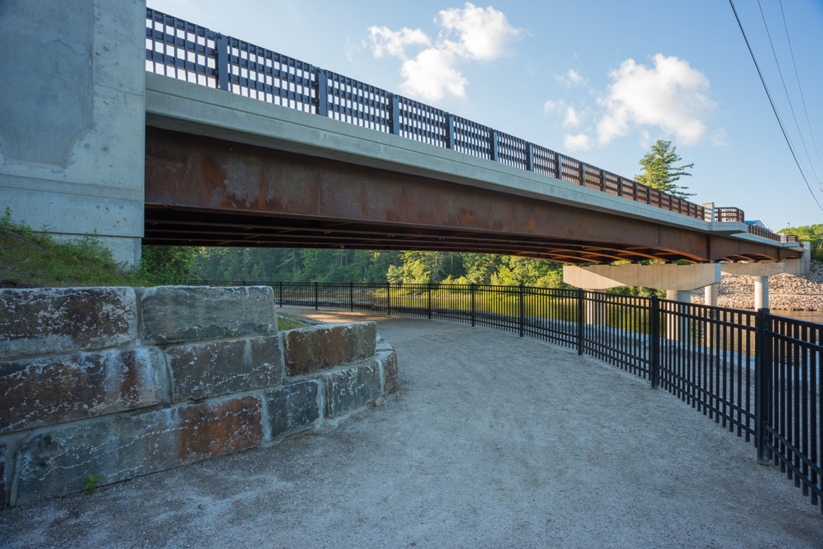 Merit Award winner. Medium Span: Sewalls Falls Bridge, Concord, N.H. Prize Bridge Awards photo, courtesy of NSBA