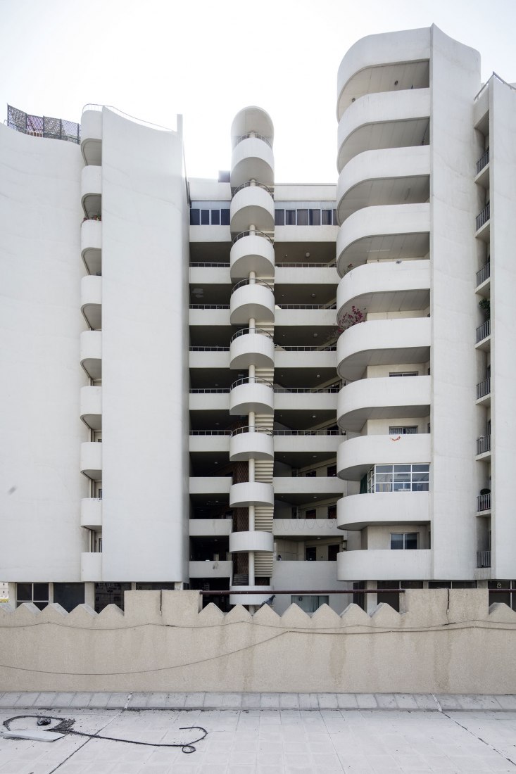 Sharjah National Travel & Tourist Agency (SNTTA), Al Arouba Street, Sharjah, Architect Anas Wasouf, 1976. Sharjah Architecture Triennial: the first international platform on architecture in the MENASA region. Photograph by Ieva Saudargaite