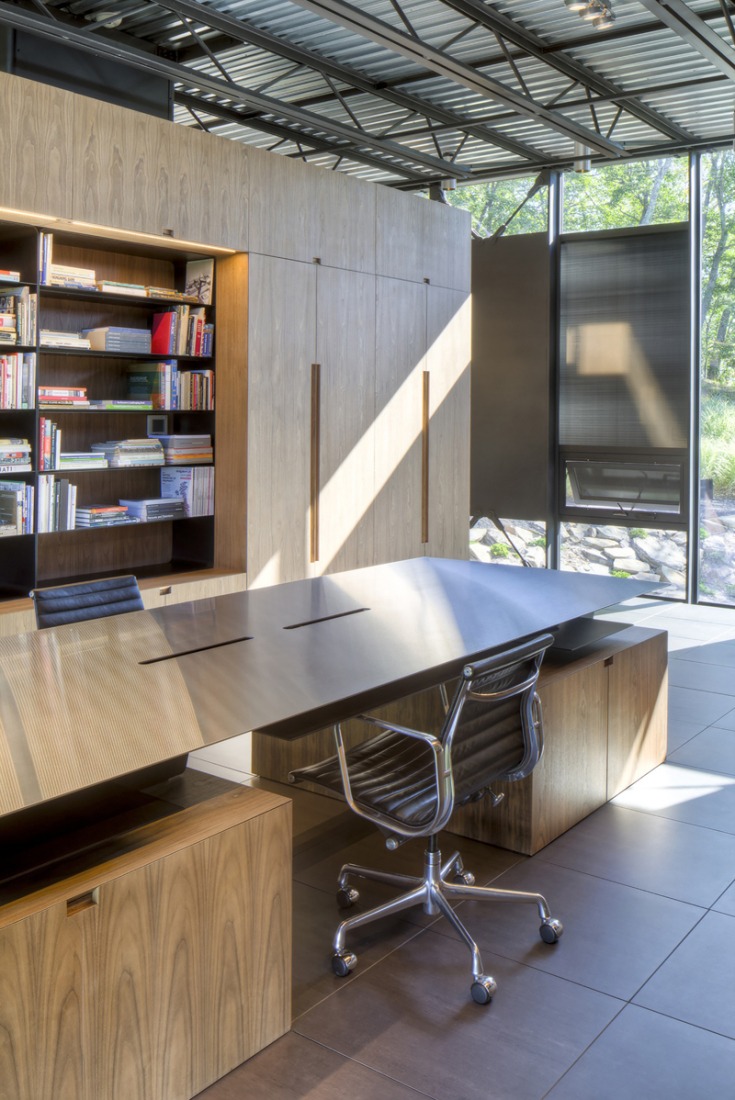 Interior. Casa Shokan por Jay Bargmann. Fotografía © Brad Feinknopf.