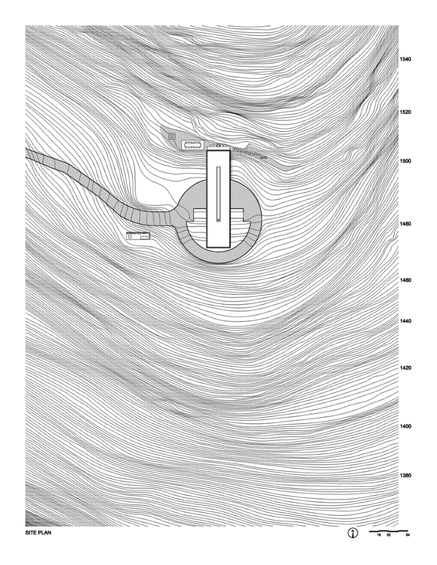 Plano de situación. Casa Shokan por Jay Bargmann.
