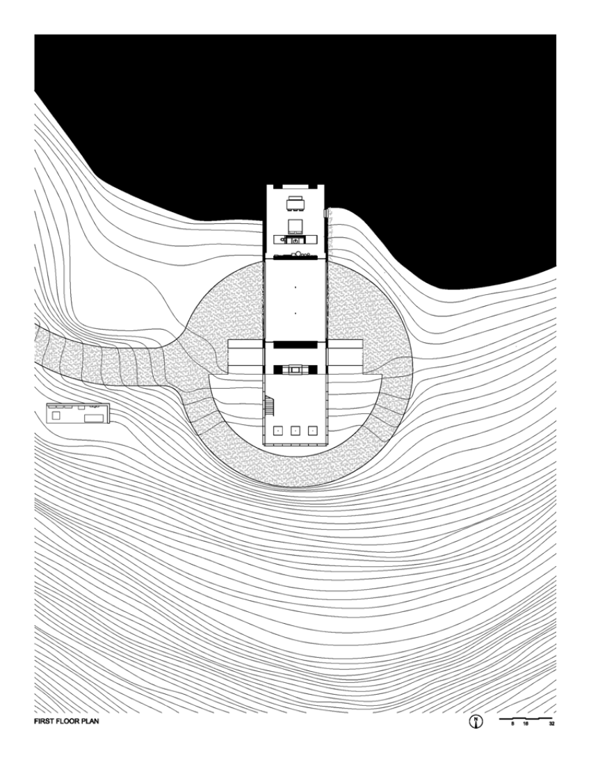 Planta 0. Casa Shokan por Jay Bargmann.