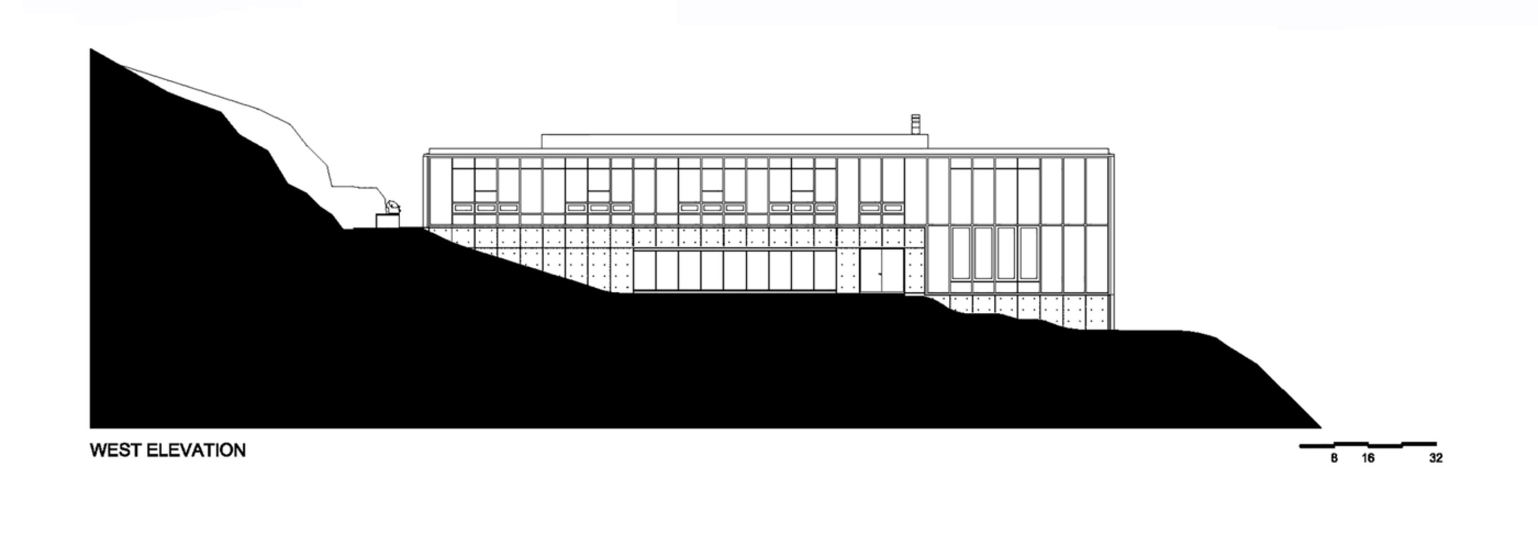 Alzado. Casa Shokan por Jay Bargmann. 