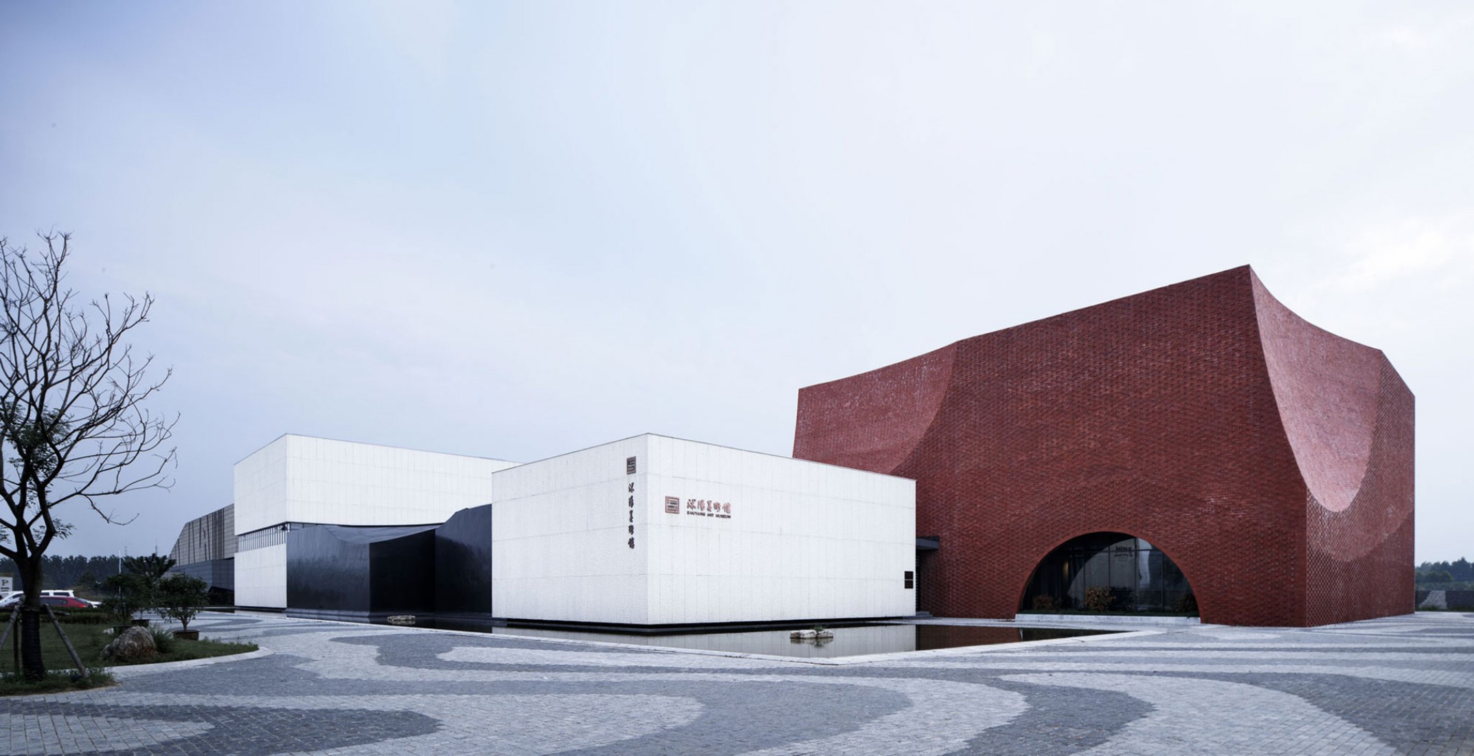 Street view. Shuyang Art Gallery by Danshen Dong. Photograph by Qiang Zhao