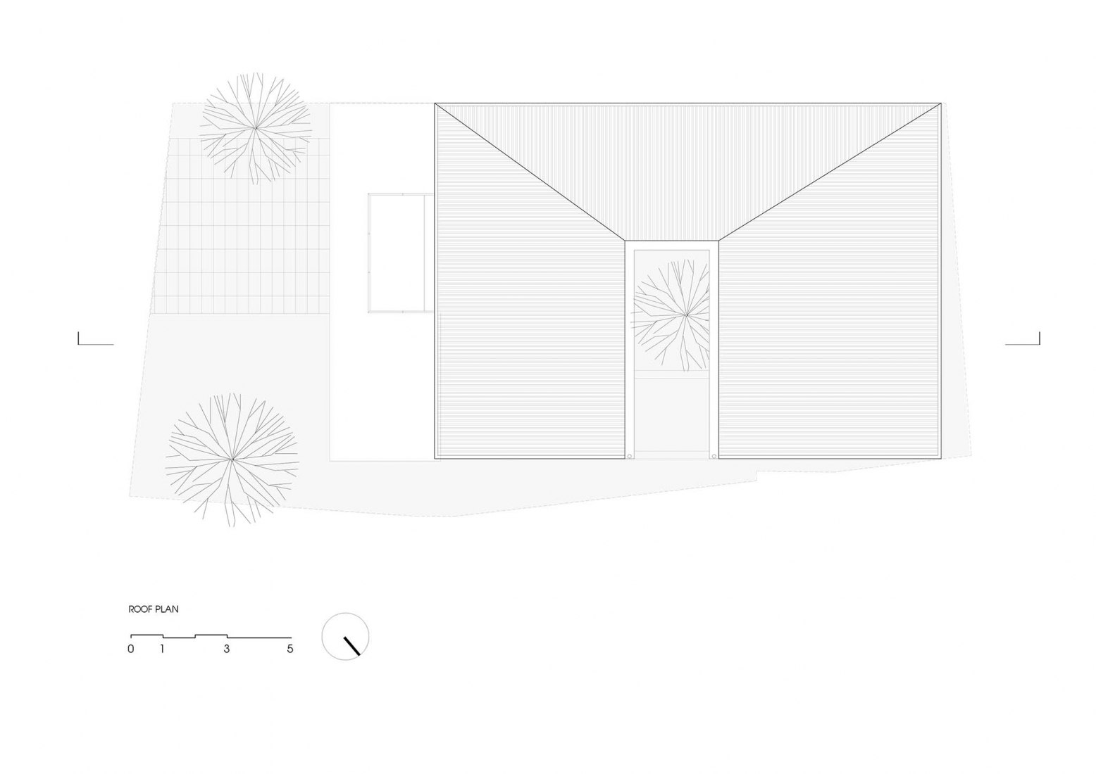 Roof plan. P&T House by SILAA Architects and BHA Studio