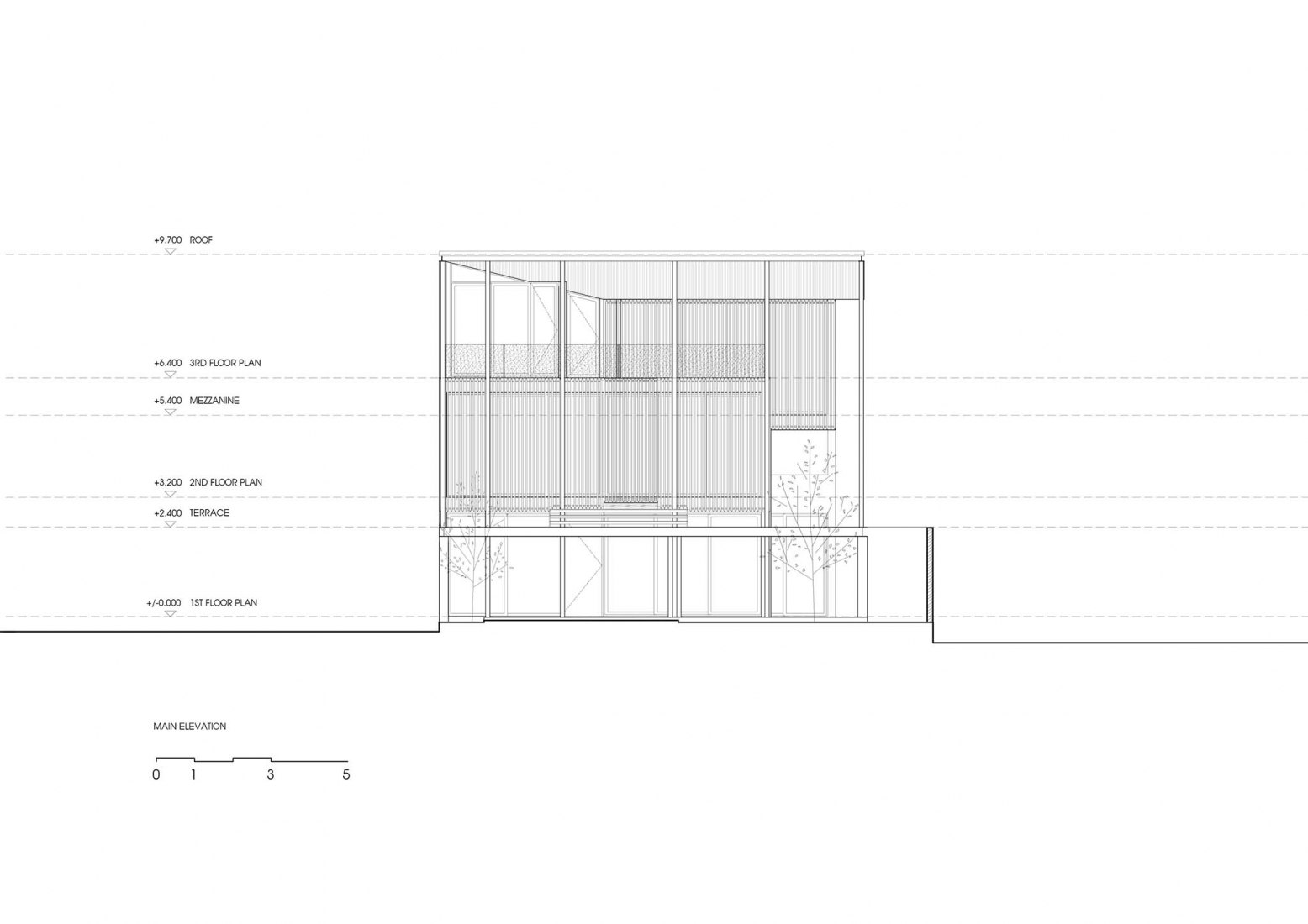  Elevation 1. P&T House by SILAA Architects and BHA Studio