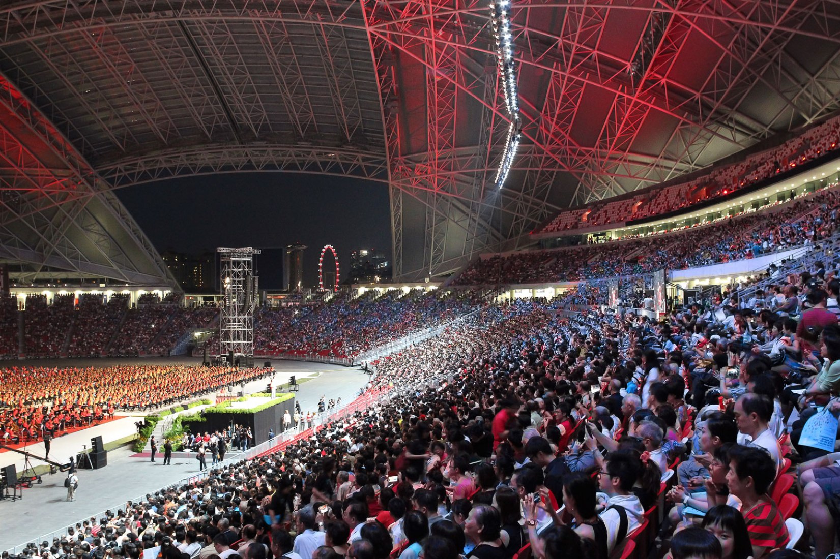 Interior. Estadio Nacional de Singapur por ARUP Associates. Imagen © Arup Associates.