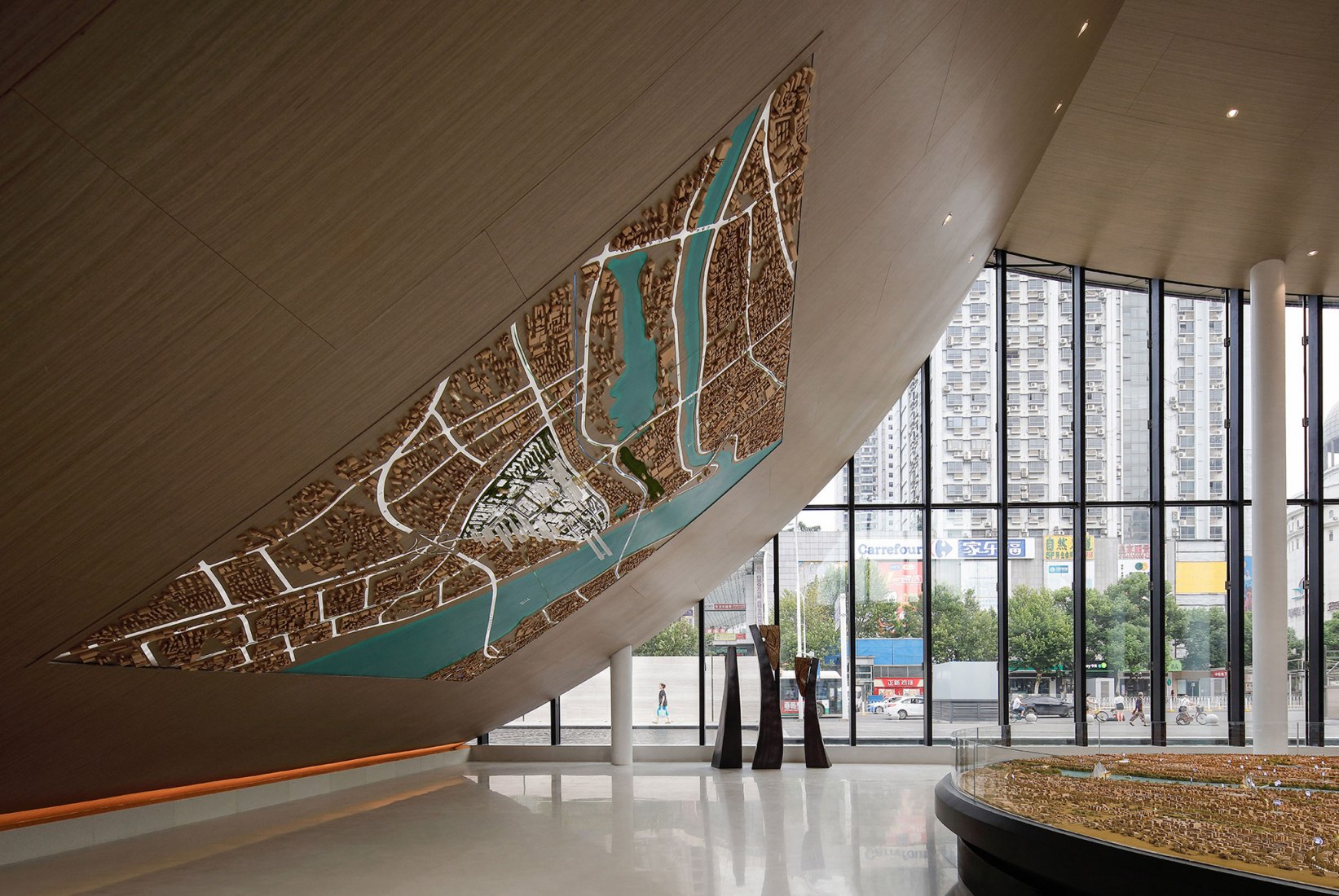 Exhibition gallery. SINO-OCEAN. Oriental Worldview Sales Center. Photograph by Yuchen Chao. Copyright by Waterfrom Design 