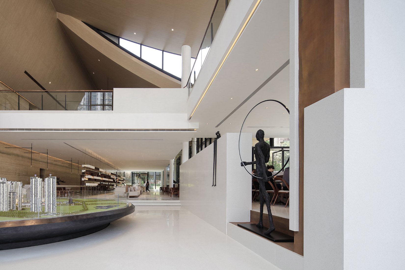 Exhibition gallery. SINO-OCEAN. Oriental Worldview Sales Center. Photograph by Yuchen Chao. Copyright by Waterfrom Design 