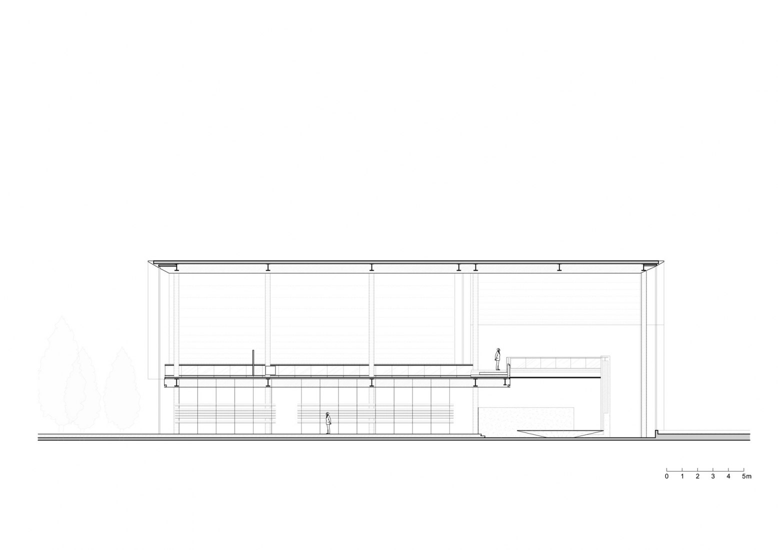 A-Building section. SINO-OCEAN. Oriental Worldview Sales Center. Courtesy of Waterfrom Design 