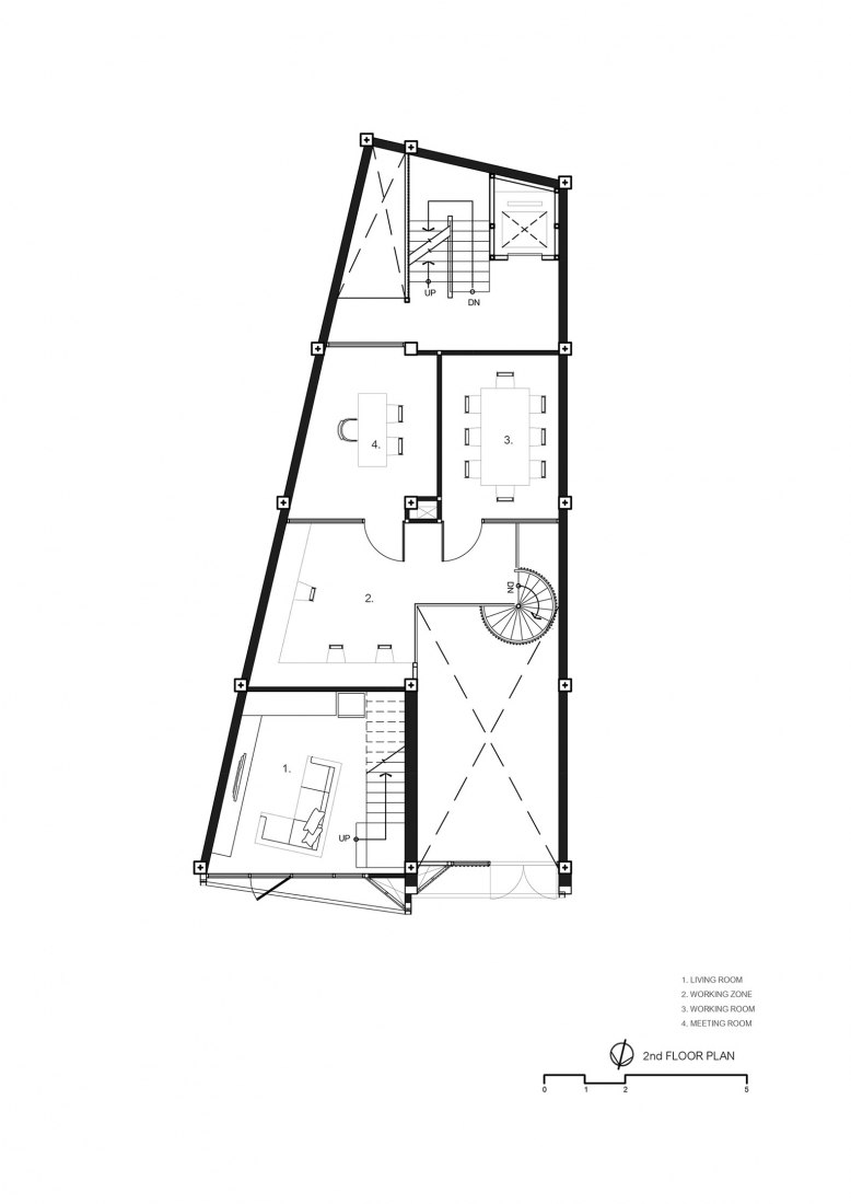 Planta segunda. Siri House por IDIN Architects. Cortesía de los arquitectos