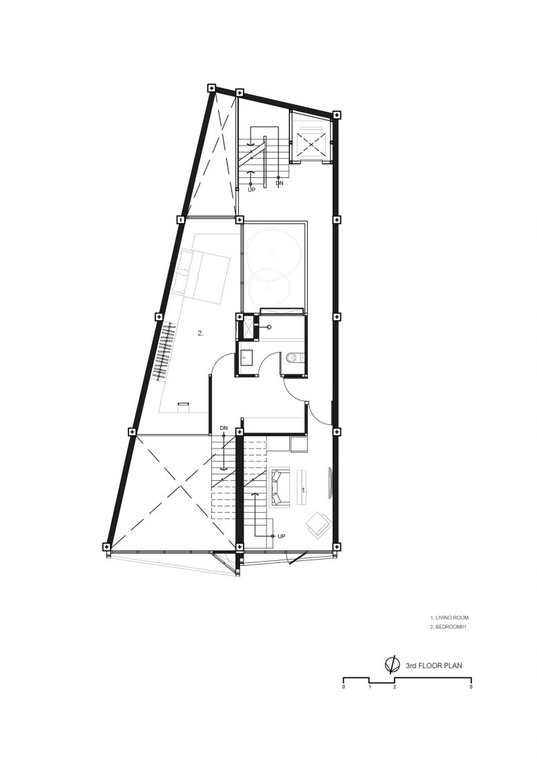 Planta tercera. Siri House por IDIN Architects. Cortesía de los arquitectos