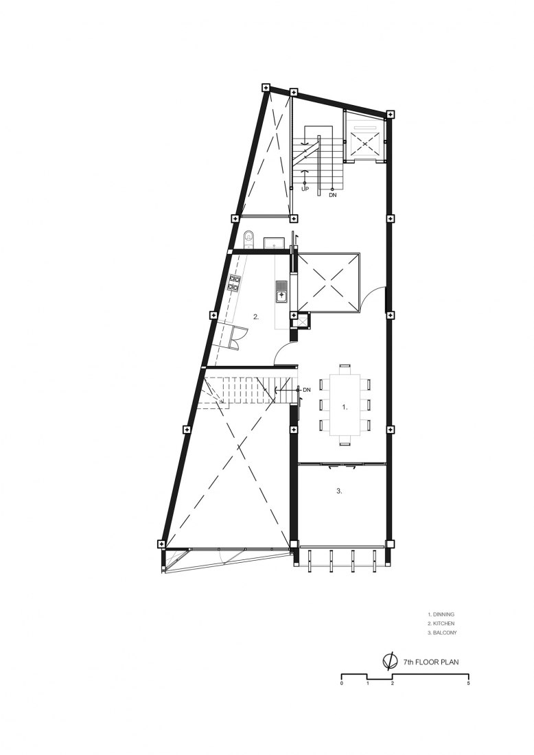 Planta séptima. Siri House por IDIN Architects. Cortesía de los arquitectos
