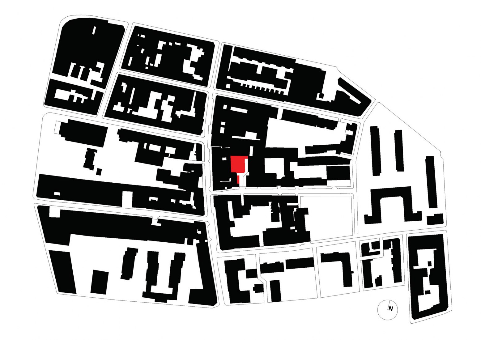 Plano de situación. Centro Gilbert & George por SIRS Architects.