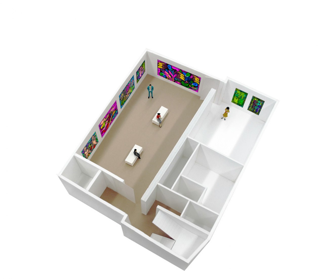 Maqueta. Centro Gilbert & George por SIRS Architects.