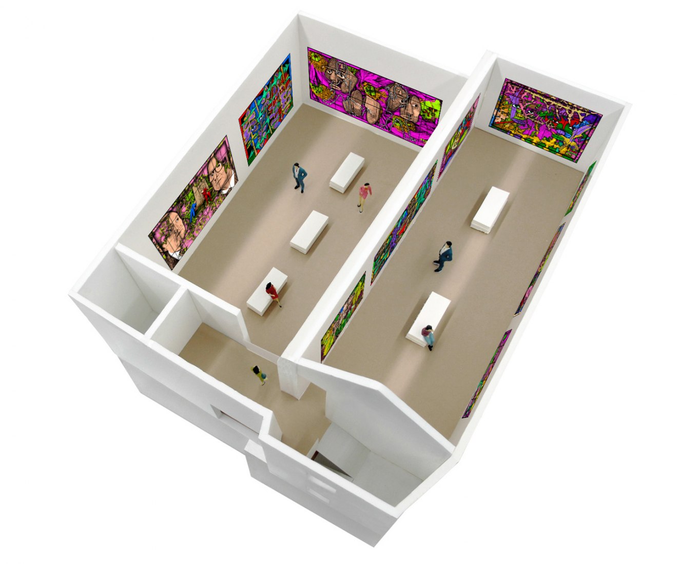 Maqueta. Centro Gilbert & George por SIRS Architects.