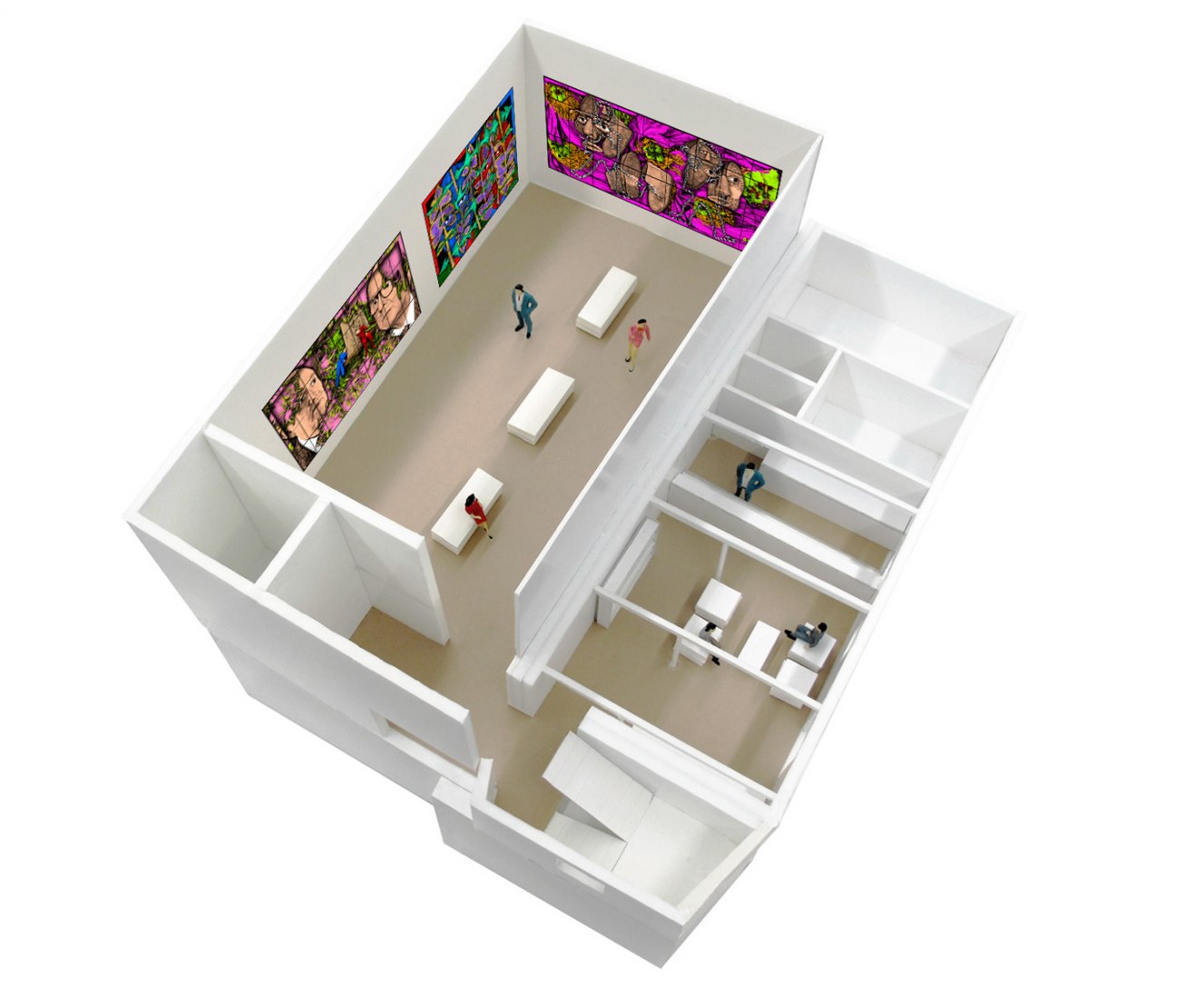 Maqueta. Centro Gilbert & George por SIRS Architects.