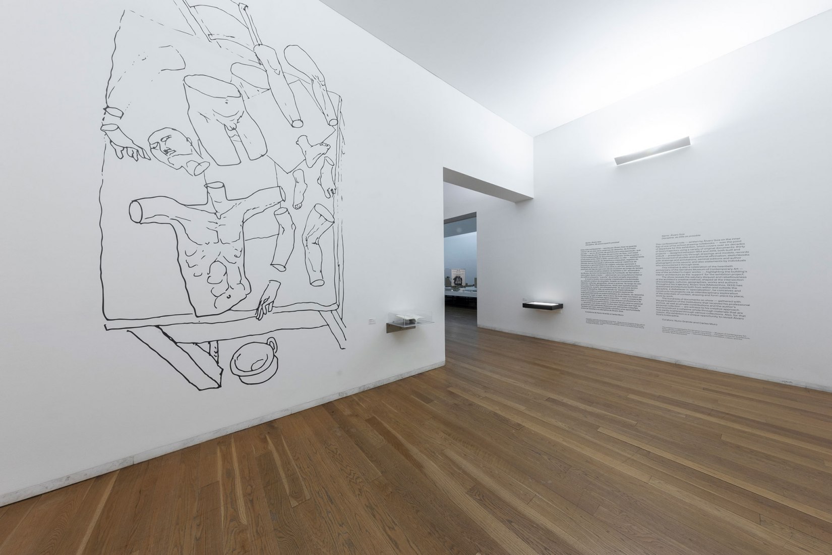 View of the exhibition hall. In/Discipline - Álvaro Siza. Photograph by Raul Betti, image courtesy Serralves Museum