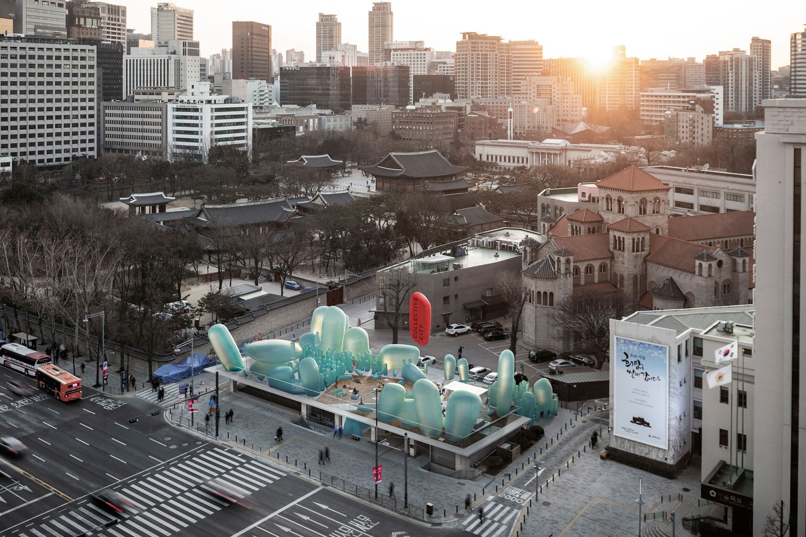 Vista general. Visualización. New Korean Garden por SKNYPL