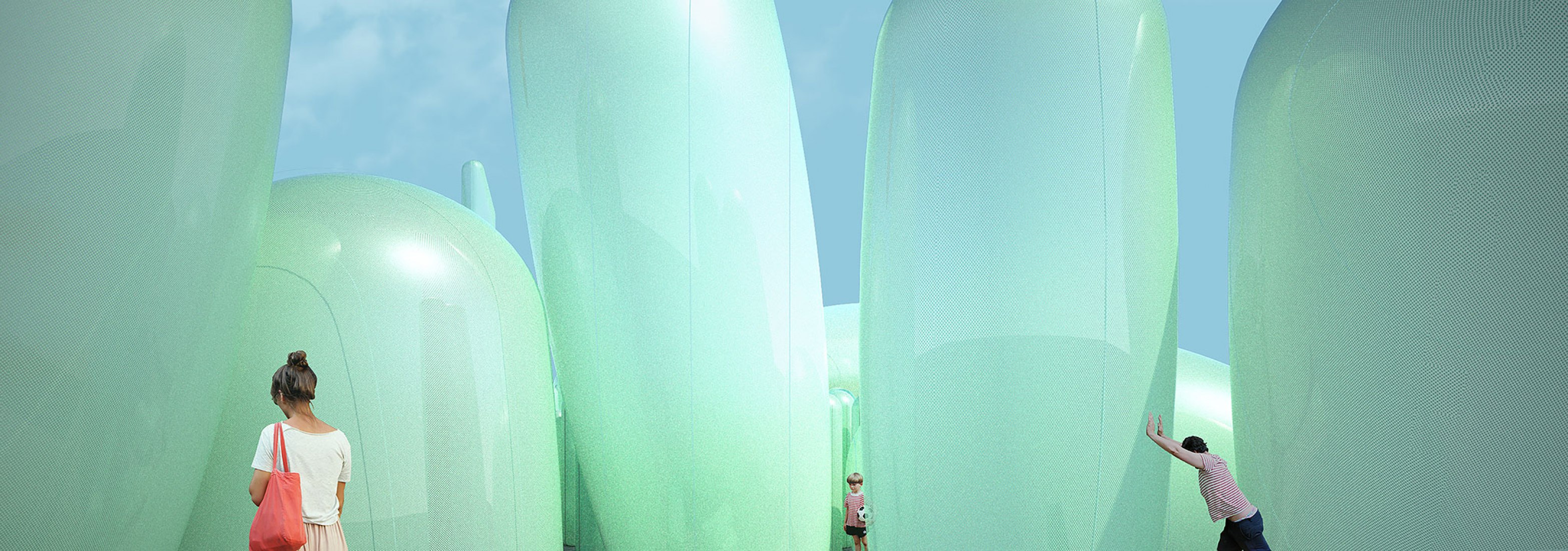 Visualización del interior. New Korean Garden por SKNYPL