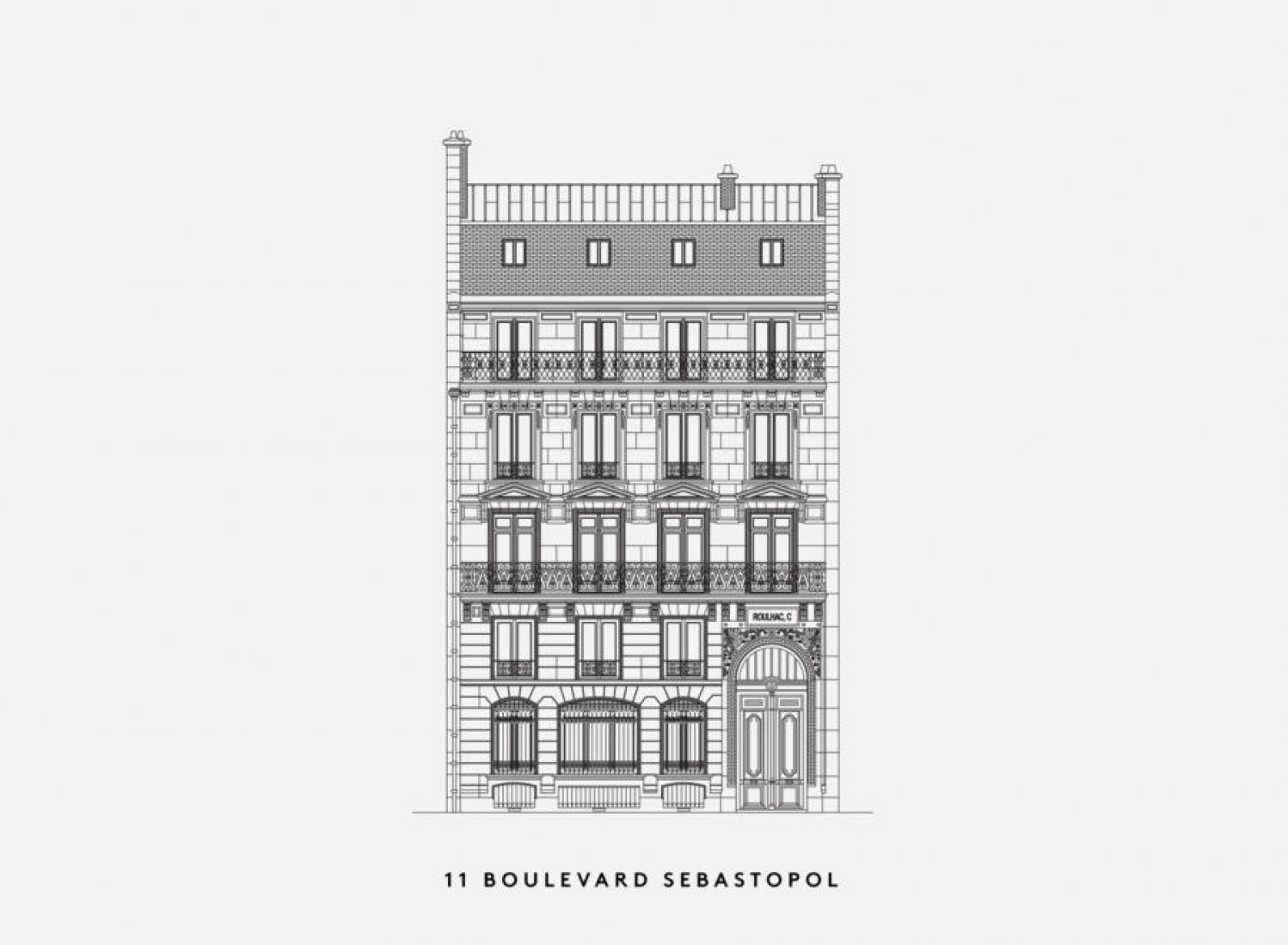 11 Boulevard Sebastopol. Paris Haussmann. Modèle de ville/Modelo de ciudad. Imagen © cortesía de LAN 