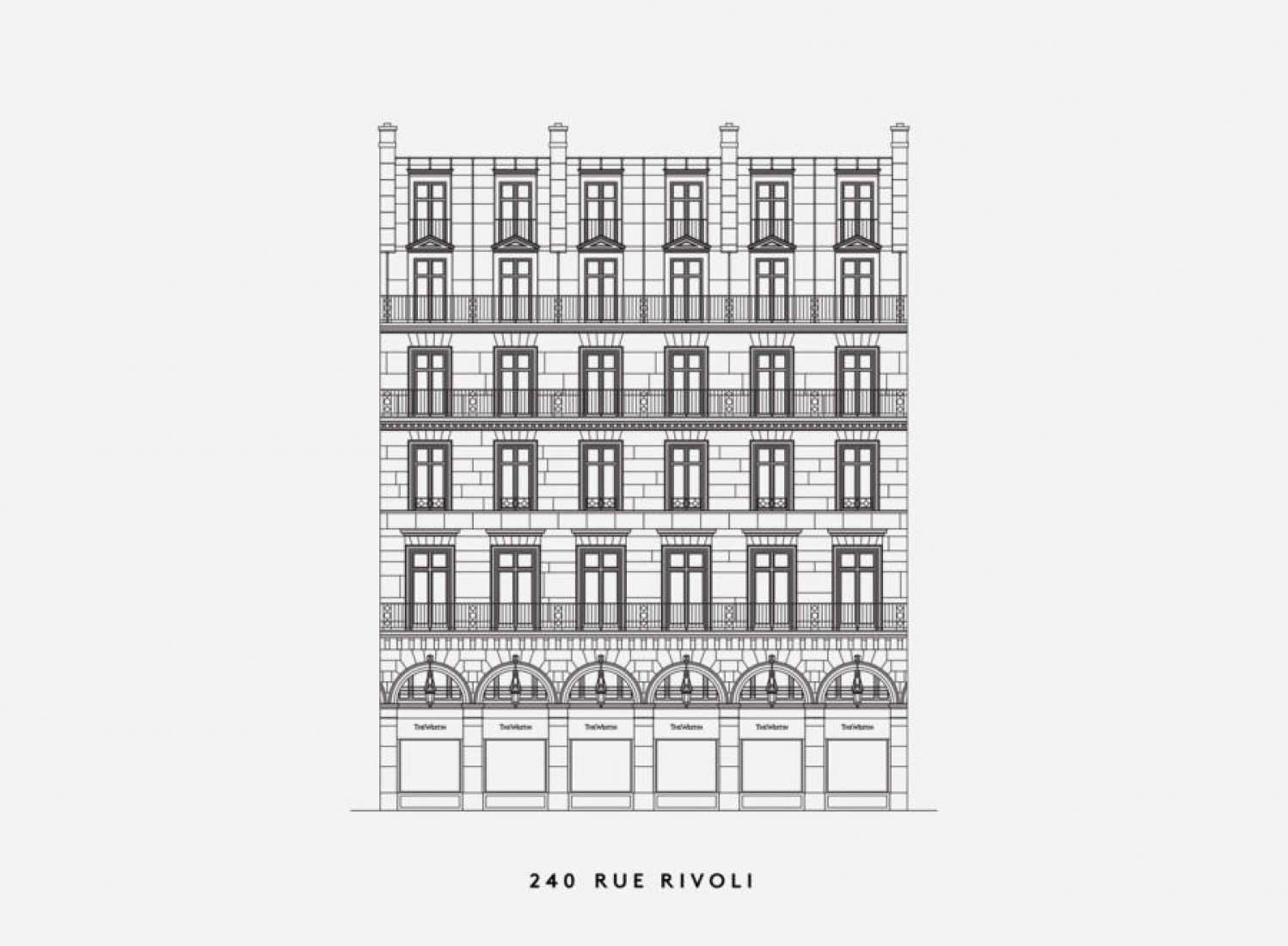 240 rue Rivoli. Paris Haussmann. Modèle de ville/Modelo de ciudad. Imagen © cortesía de LAN 