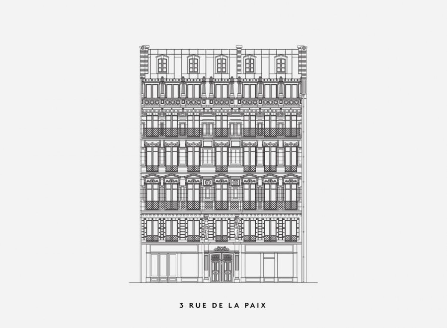 3 rue de la Paix. Paris Haussmann. Modèle de ville/Modelo de ciudad. Imagen © cortesía de LAN 